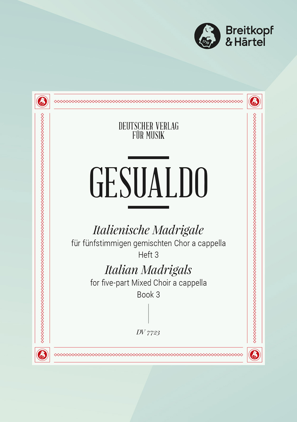 Don Carlo Gesualdo - Italienische Madrigale - Cover