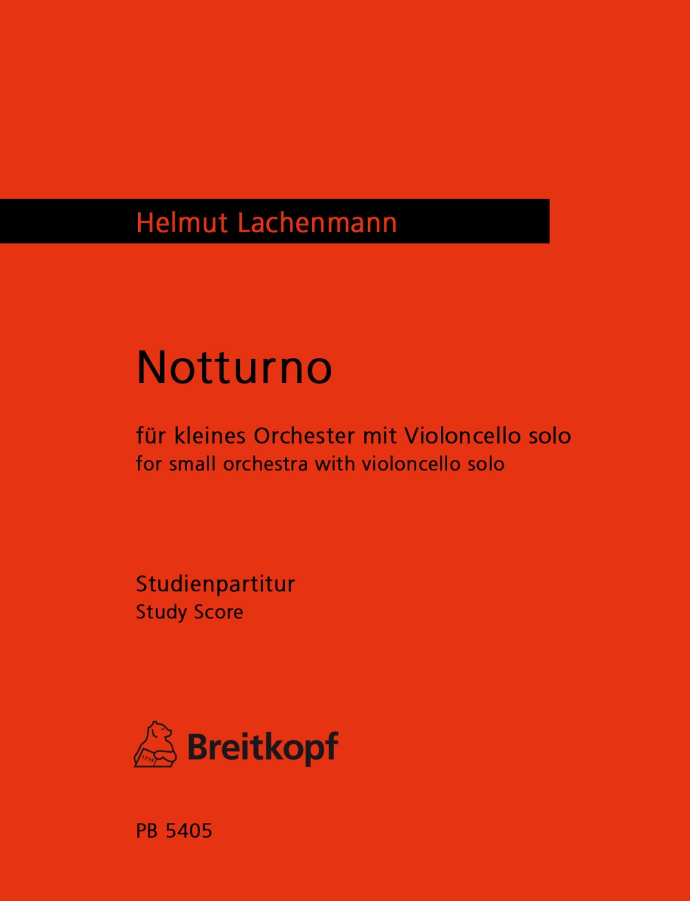 Helmut Lachenmann - Notturno - Cover