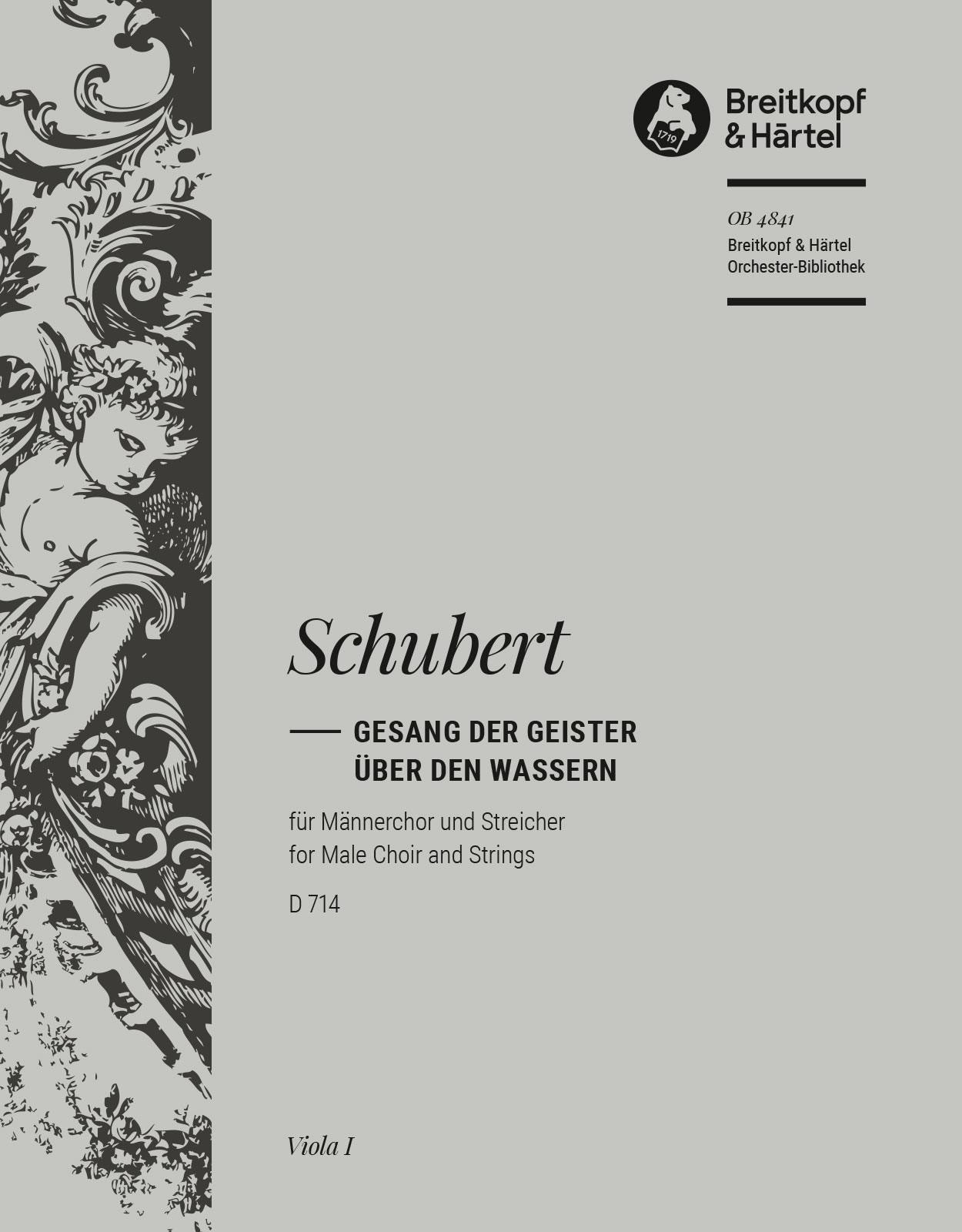 OB 4841-19 - Gesang der Geister über den Wassern D 714 [op. posth. 167] - Cover