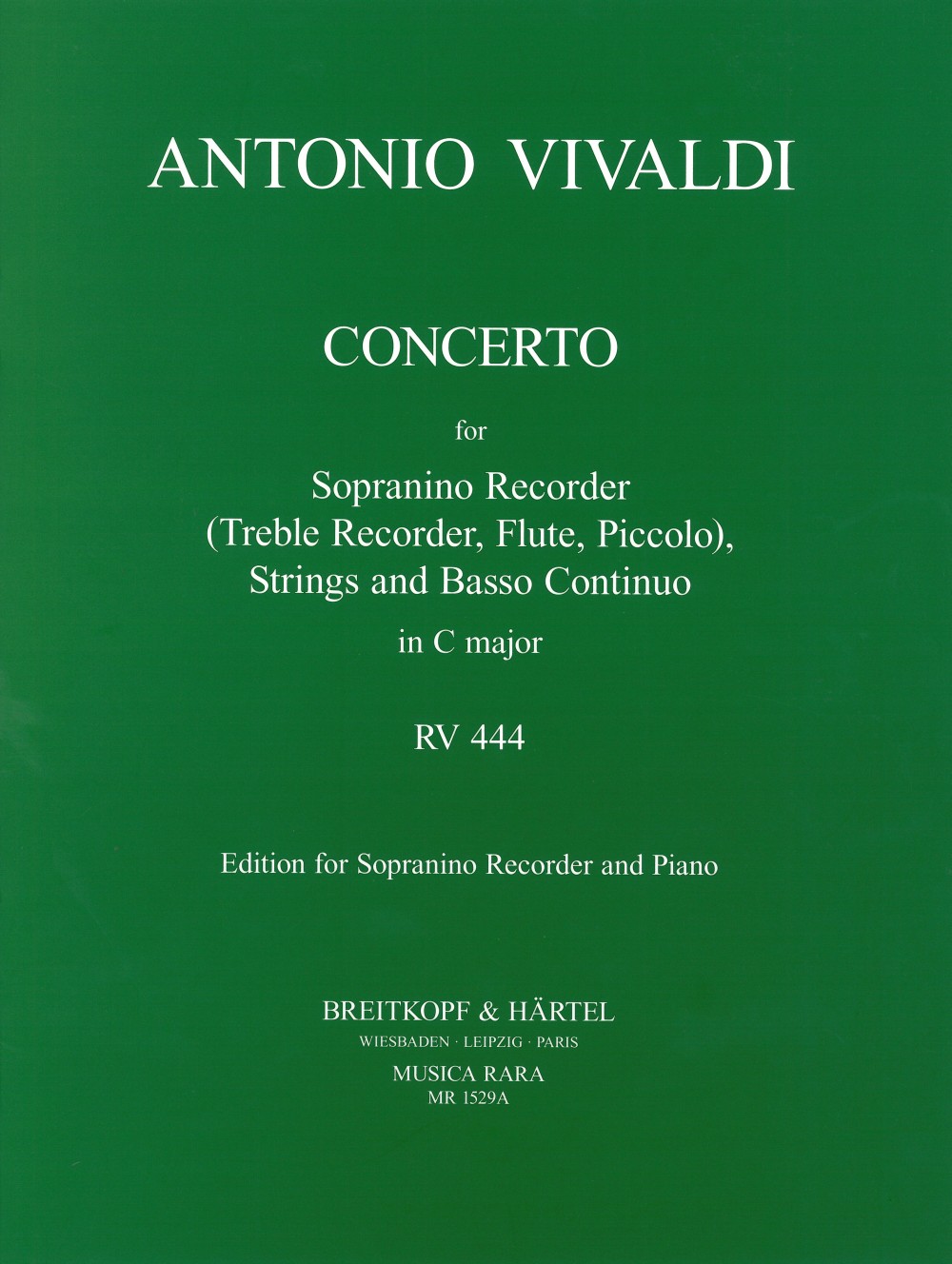 MR 1529a - Concerto C-dur RV 444 - Cover