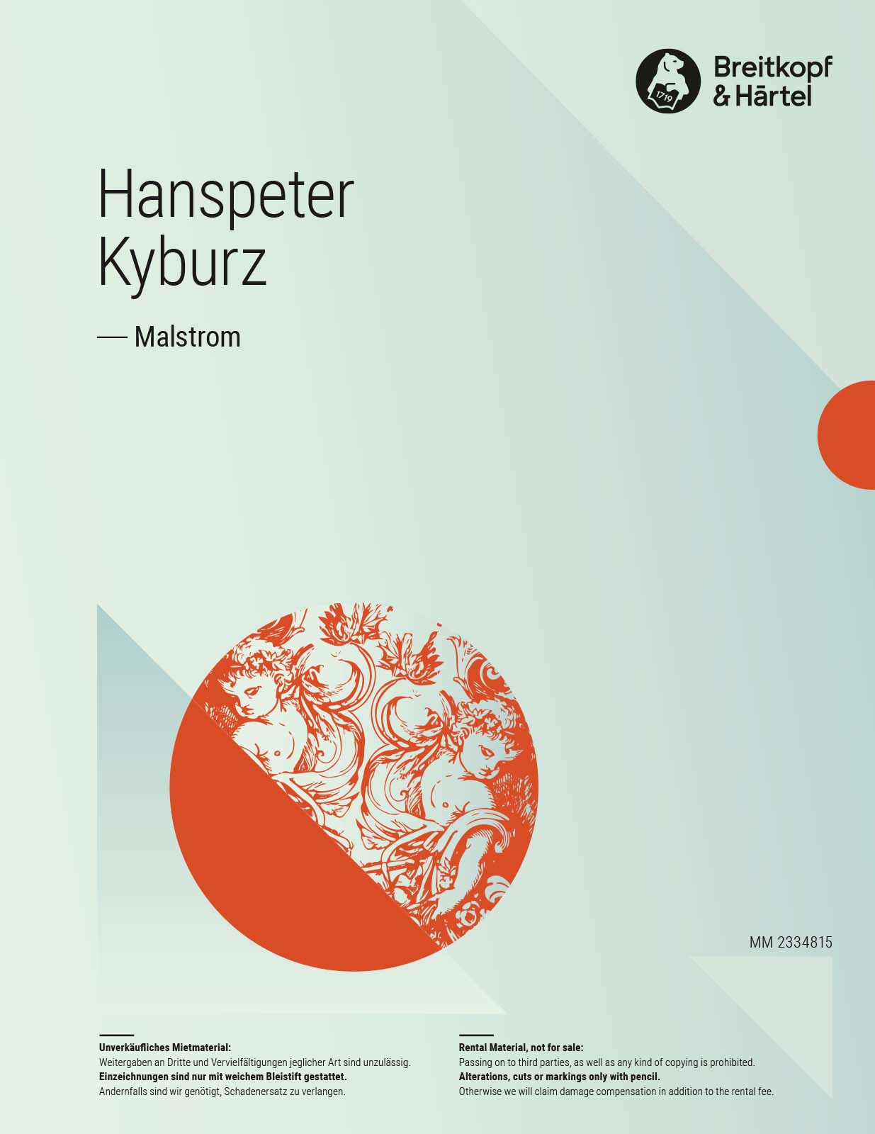 Hanspeter Kyburz - Malstrom - Cover