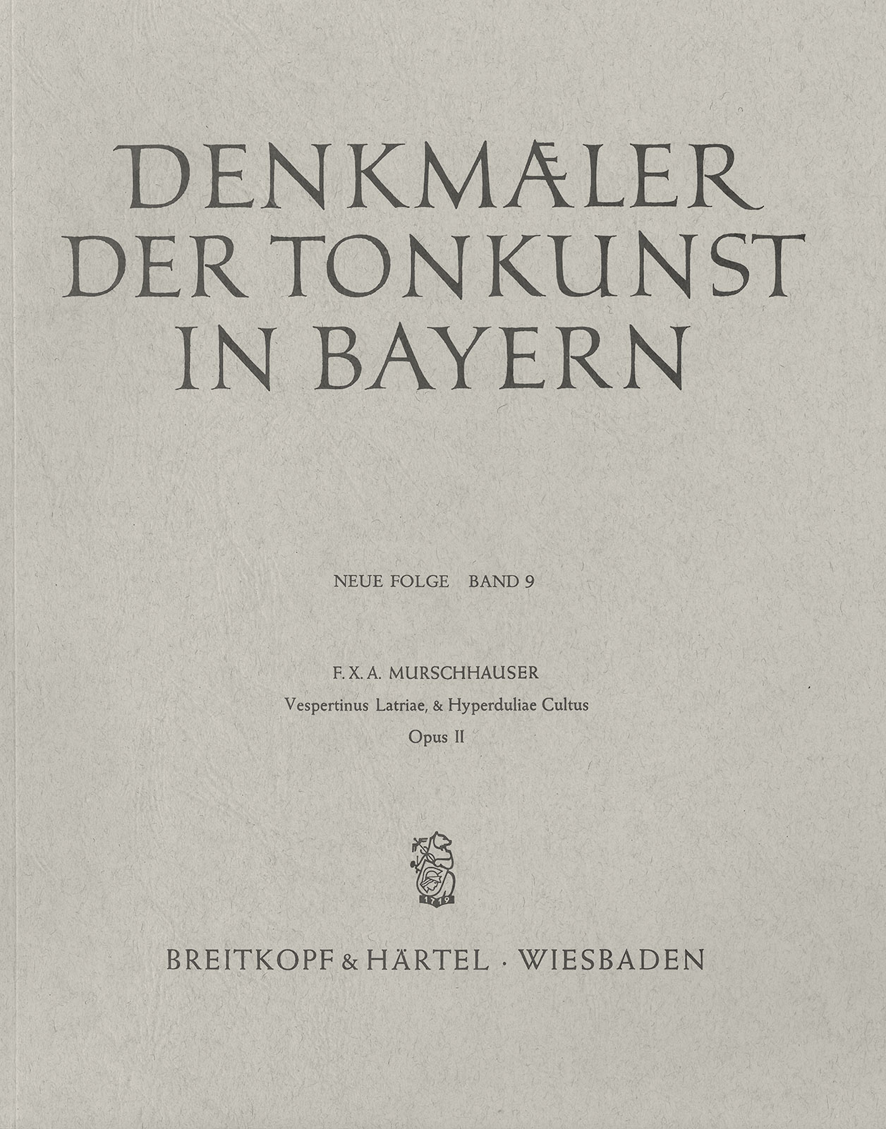 SON 239 - Gesellschaft für Bayerische Musikgeschichte - Denkmäler der Tonkunst in Bayern (Neue Folge) - Cover