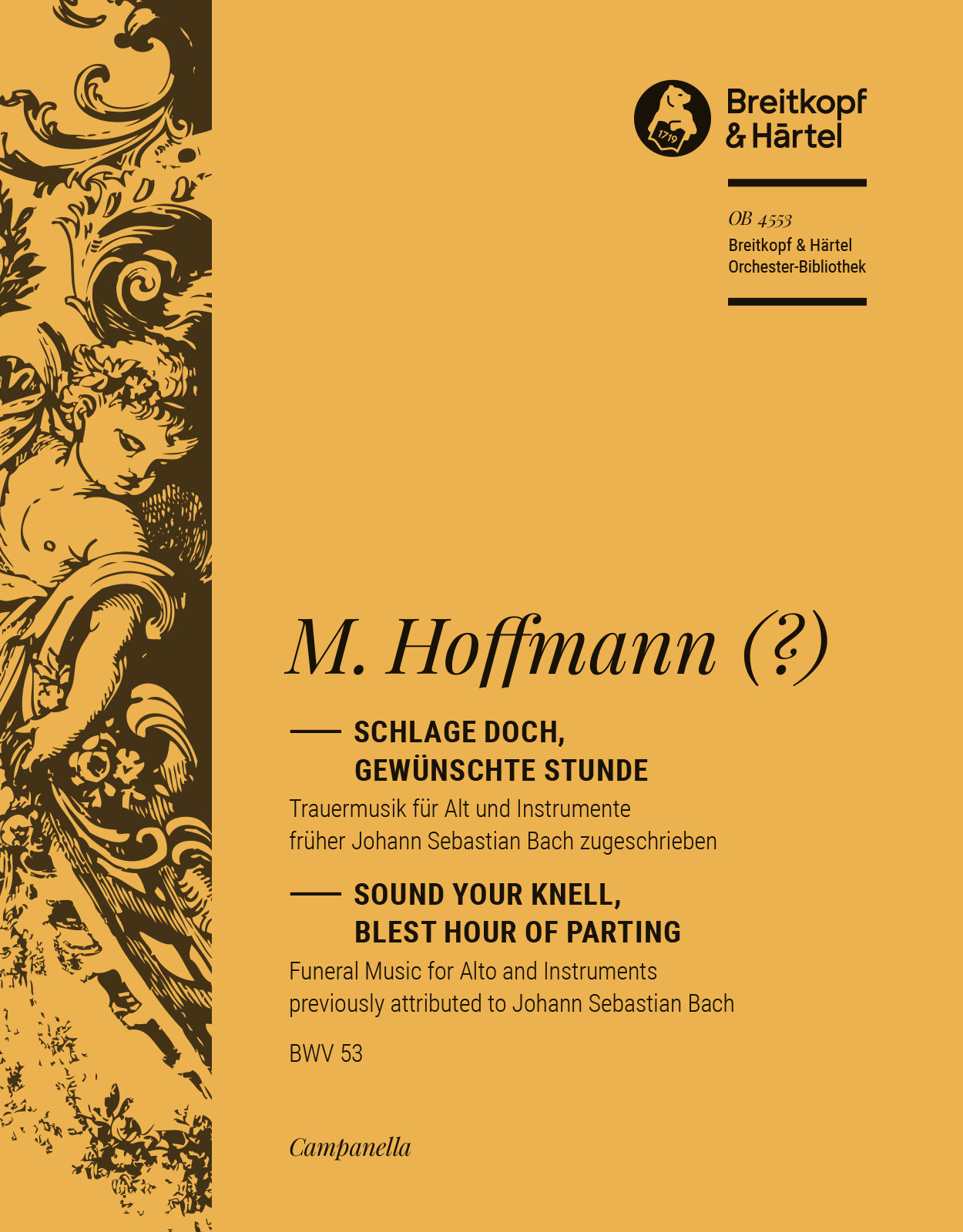 OB 4553-30 - “Sound your knell, blest hour of parting” - Cover