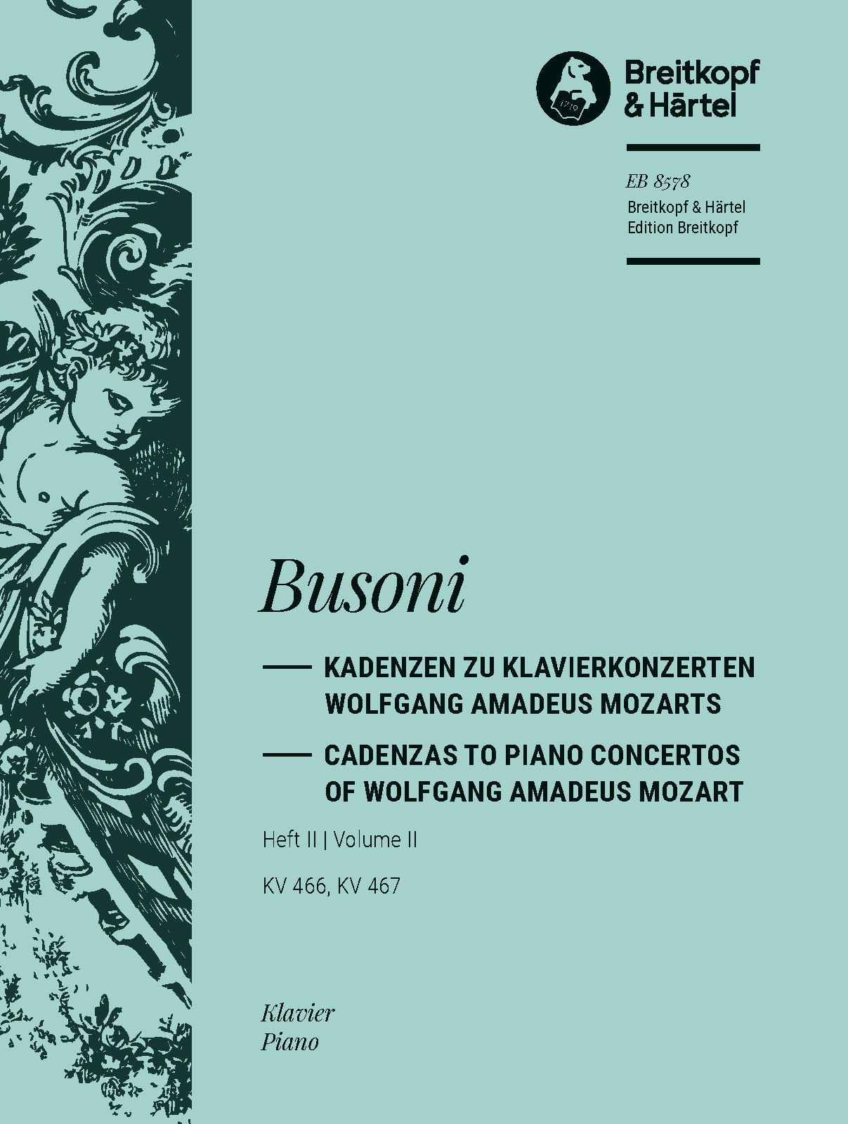 Ferruccio Busoni - Kadenzen zu W. A. Mozarts Klavierkonzerten - Cover