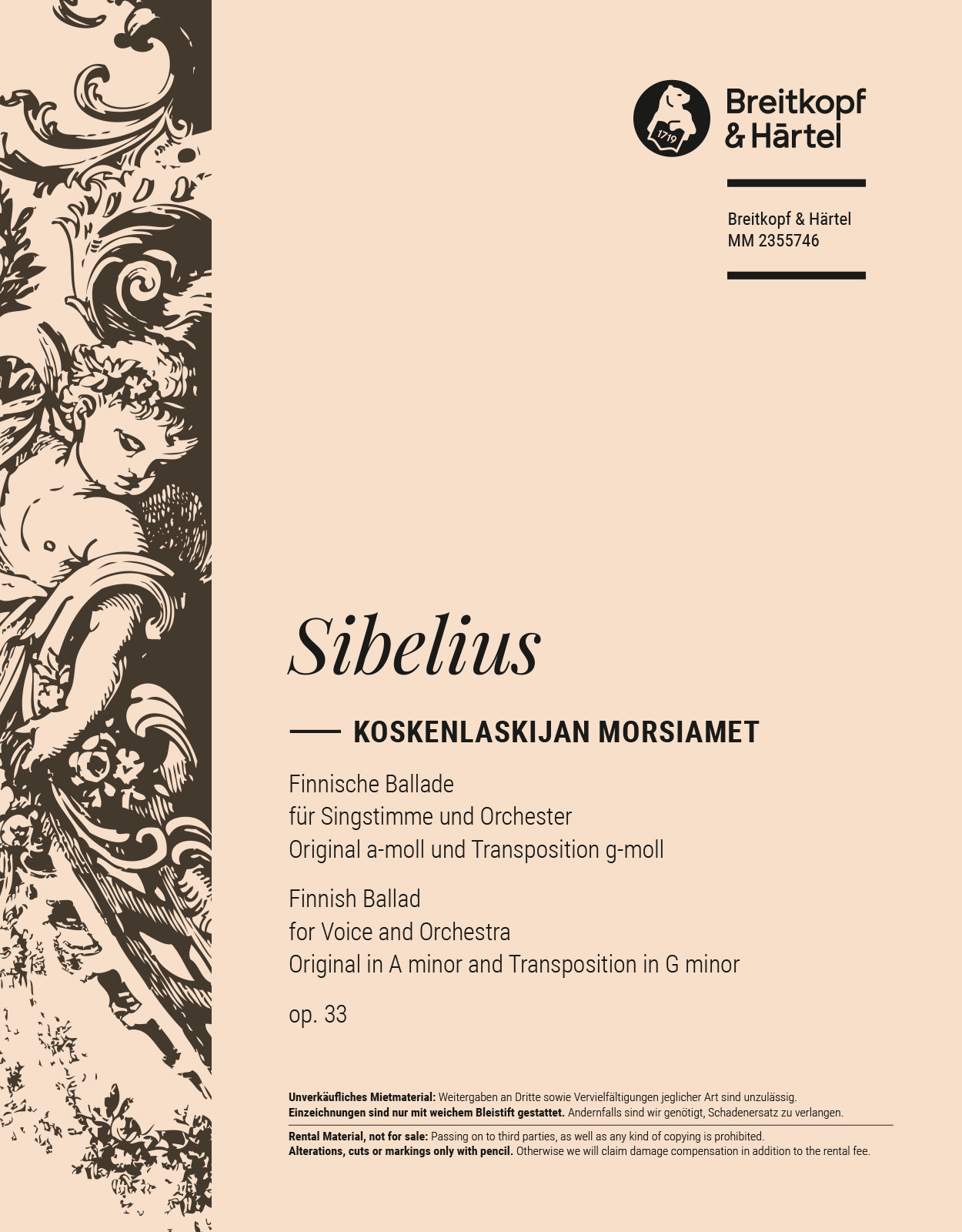 Jean Sibelius - Koskenlaskijan morsiamet op. 33 - Cover