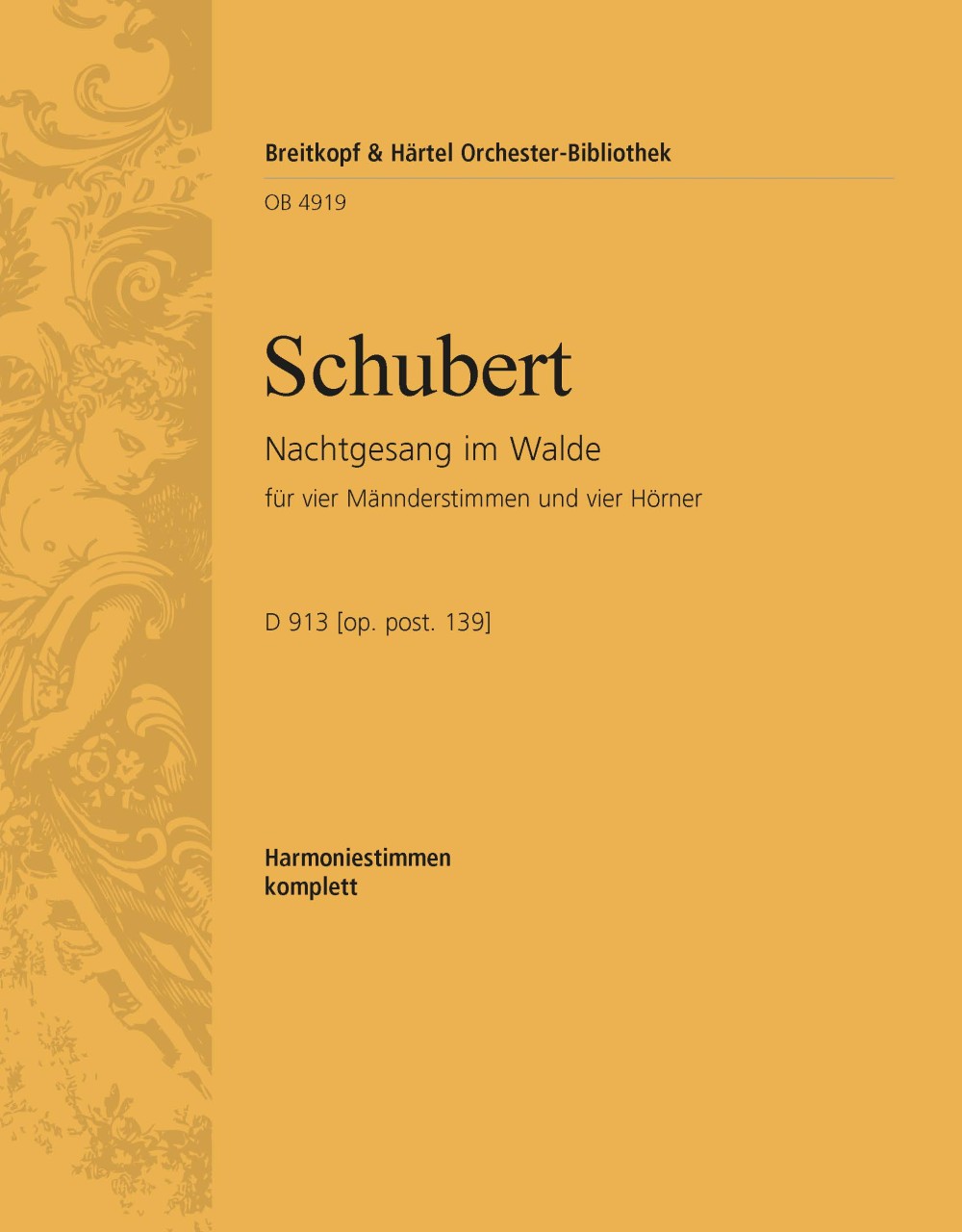 OB 4919-30 - Nachtgesang im Walde D 913 [Op. post. 139] - Cover