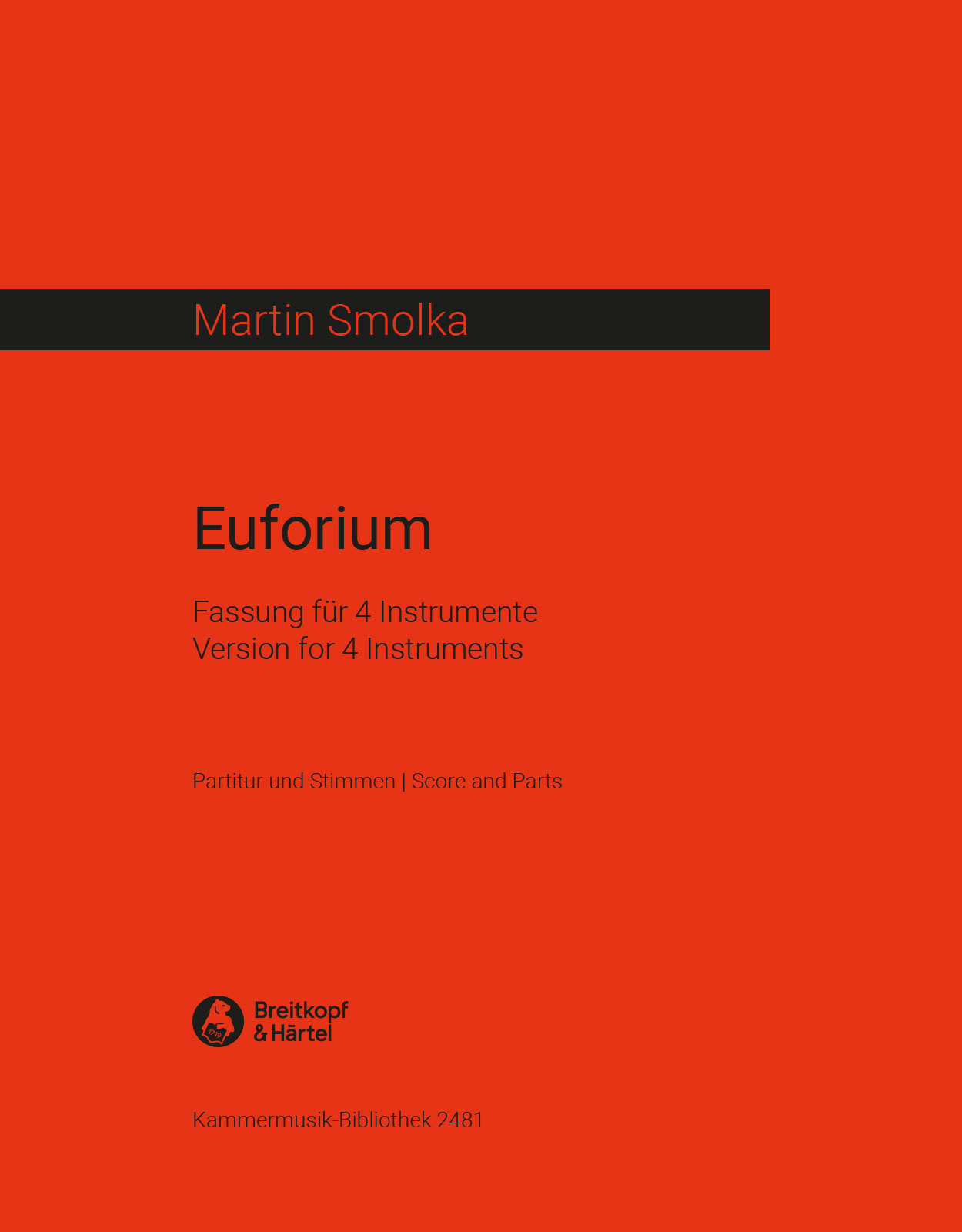 Martin Smolka - Euforium - Cover