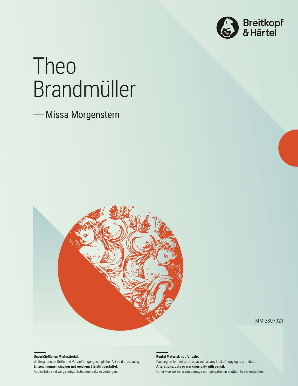 Theo Brandmüller - Missa Morgenstern - Cover