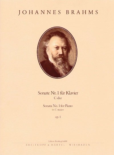 Johannes Brahms - Sonata No. 1 in C major Op. 1 - Cover