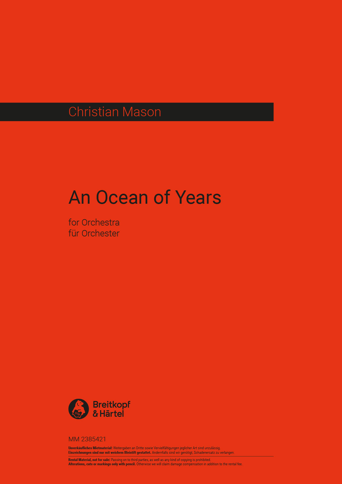 Christian Mason - An Ocean of Years - Cover