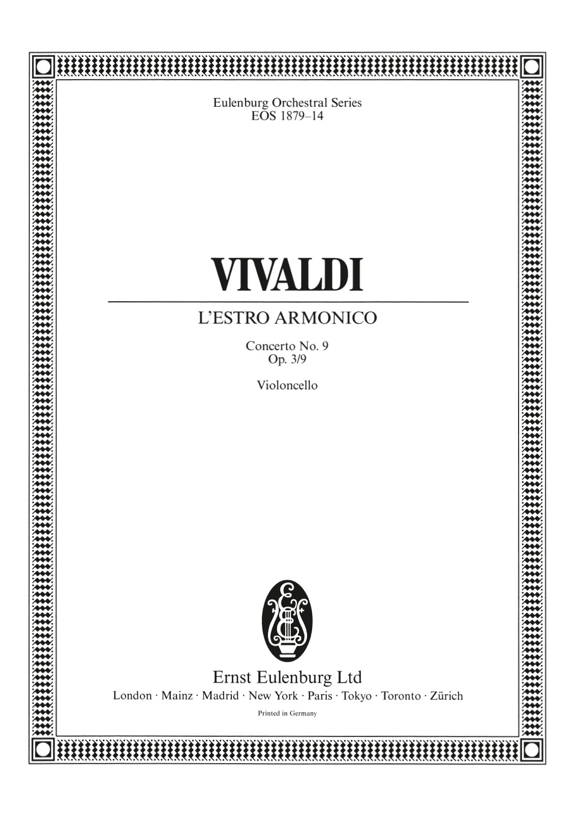 EOS 1879-23 - L’Estro Armonico op. 3/9 RV 230 - Cover