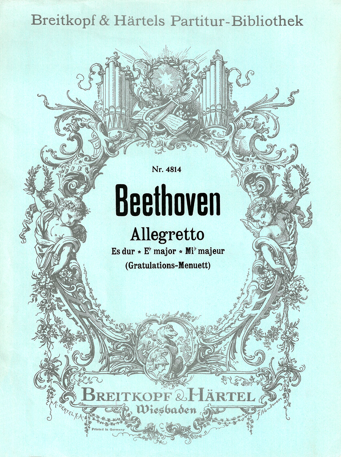 Ludwig van Beethoven - Gratulationsmenuett Es-dur WoO 3 - Cover