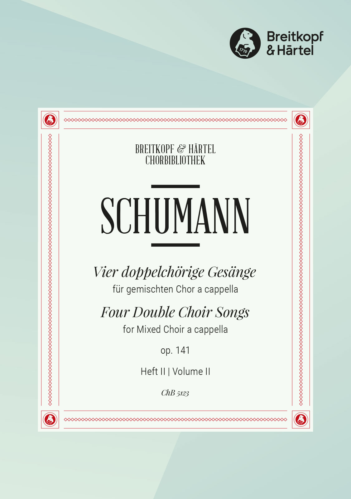 ChB 5123 - 4 Double Choir Songs Op. 141 - Cover