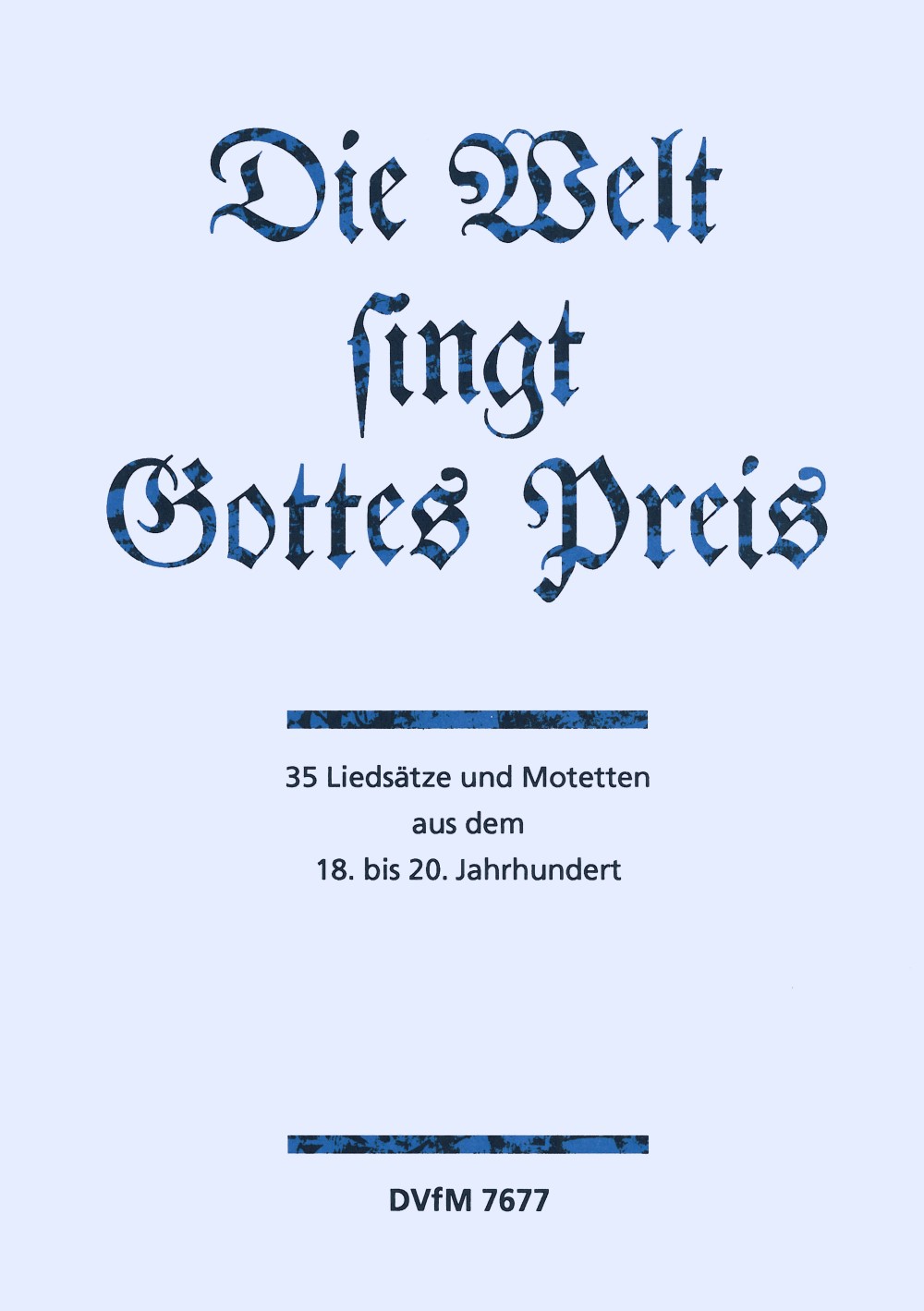 Die Welt singt Gottes Preis - Cover