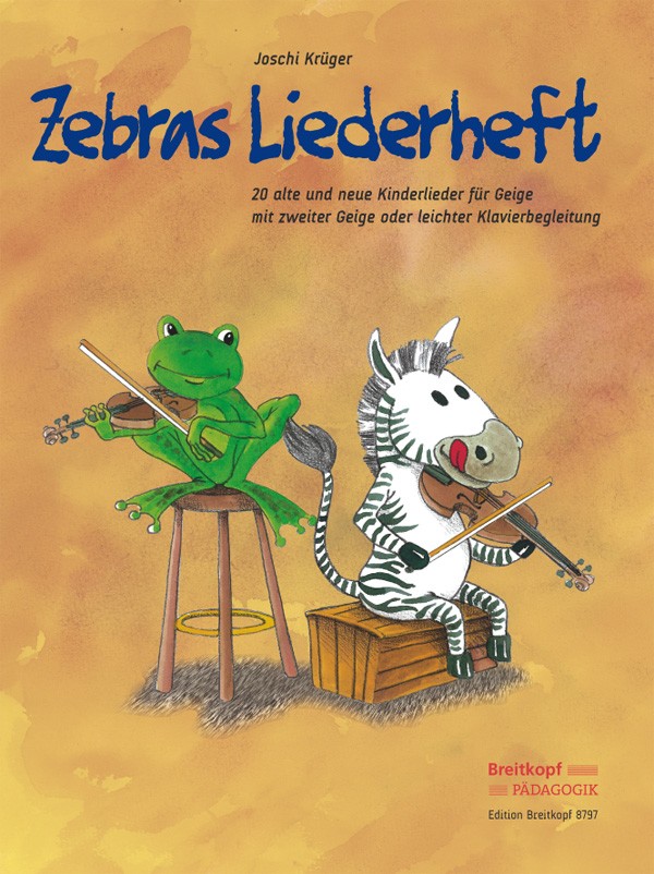 Joschi Krüger - Zebras Liederheft - Cover