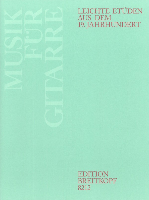 Leichte Etüden aus dem 19. Jahrhundert - Cover