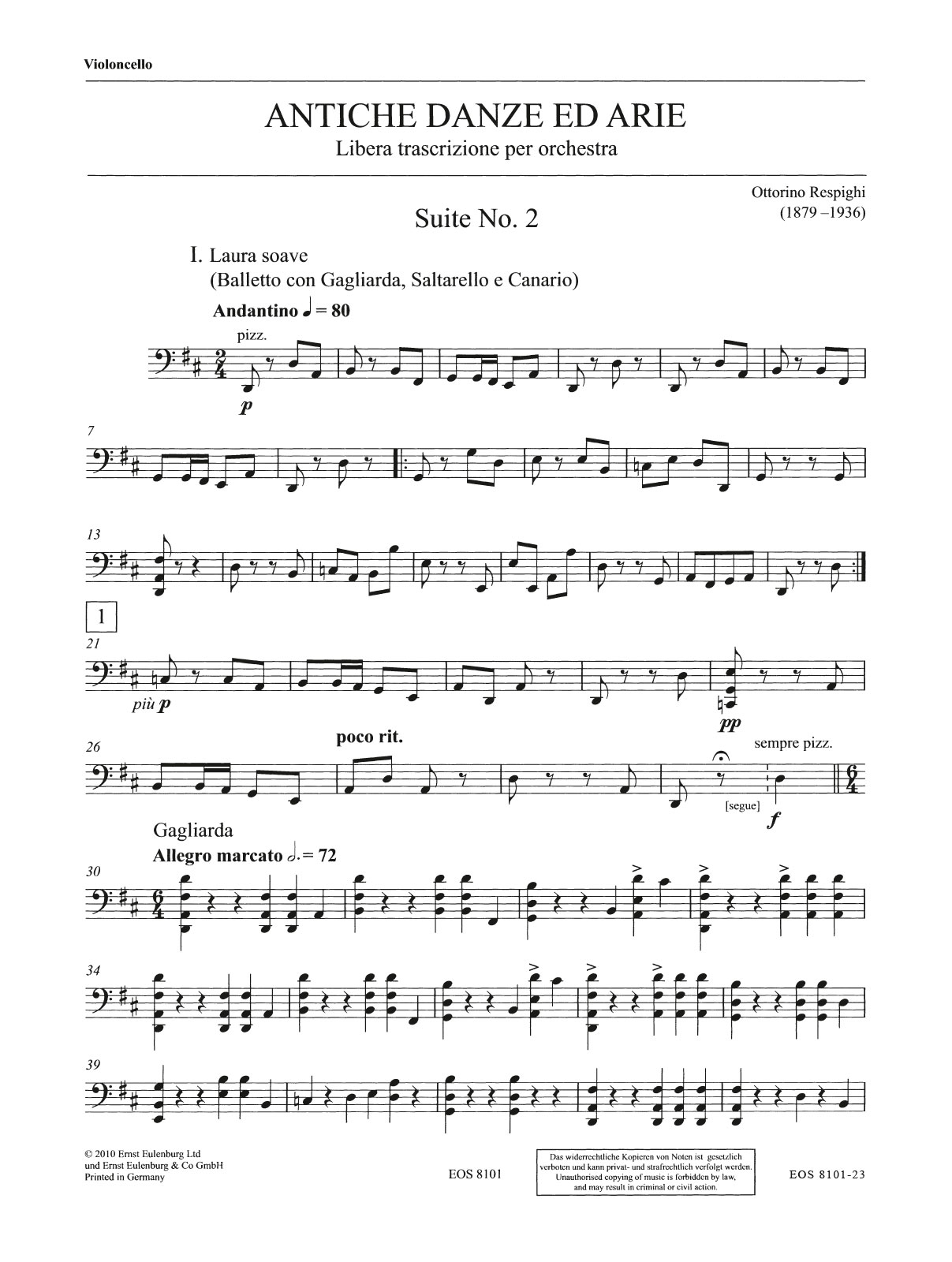 EOS 8101-23 - Antiche Danze ed Arie - Cover