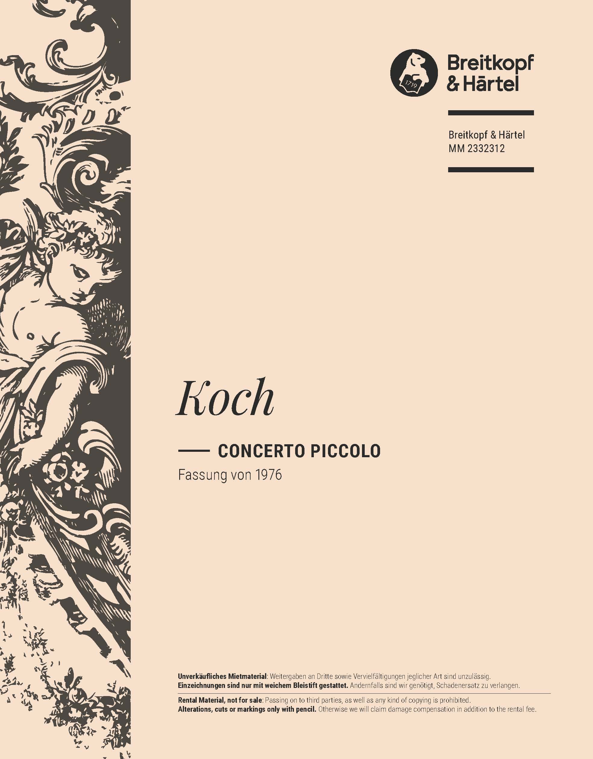MM 2332312 - Concerto piccolo - Cover