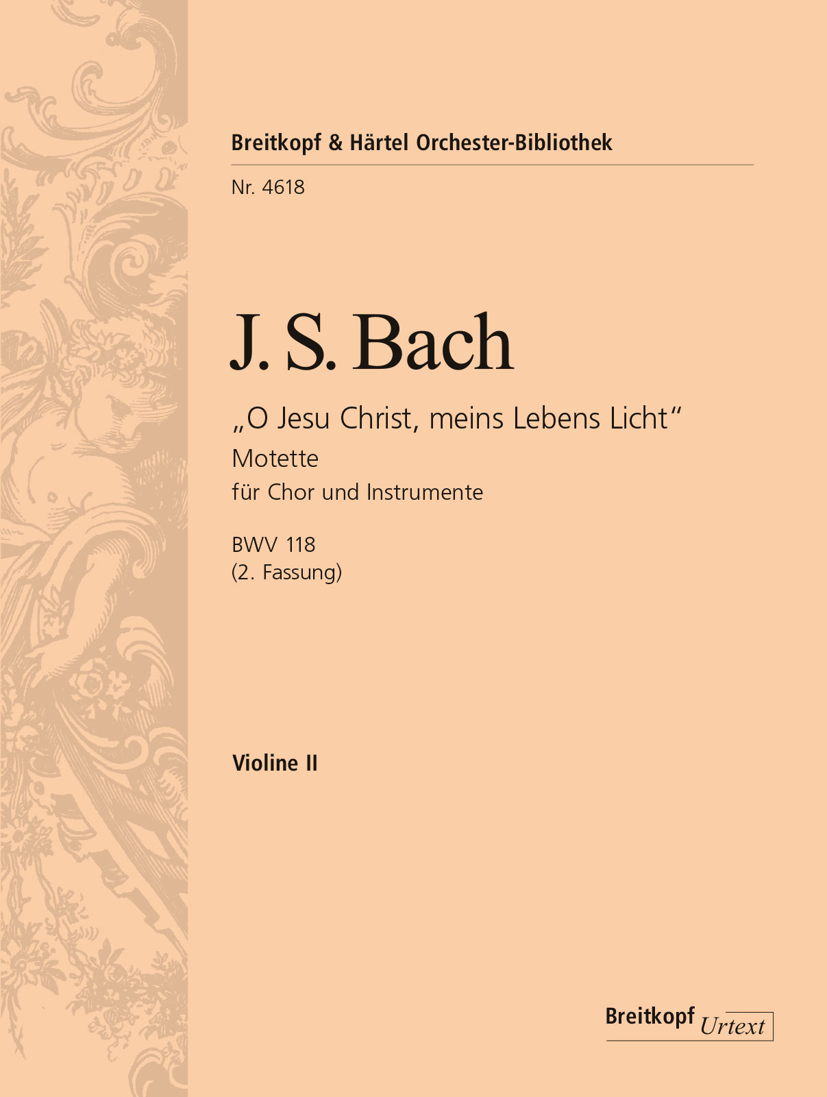 OB 4618-16 - “O Jesu Christ, my Life and Light” BWV 118 - Cover