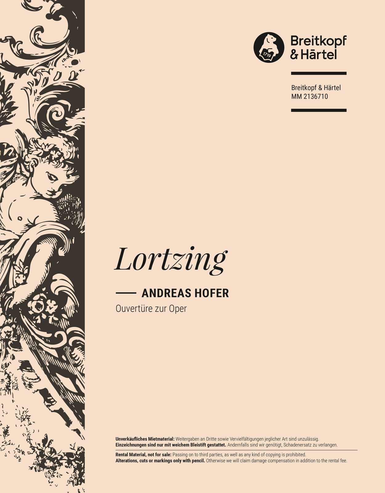 Albert Lortzing - Andreas Hofer - Cover