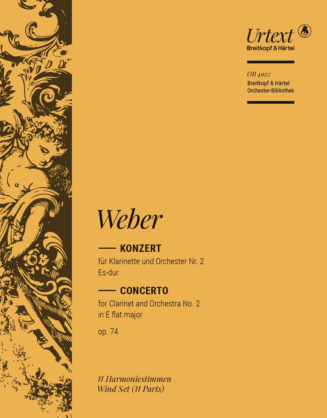 OB 4922-30 - Klarinettenkonzert Nr. 2 Es-dur op. 74 - Cover