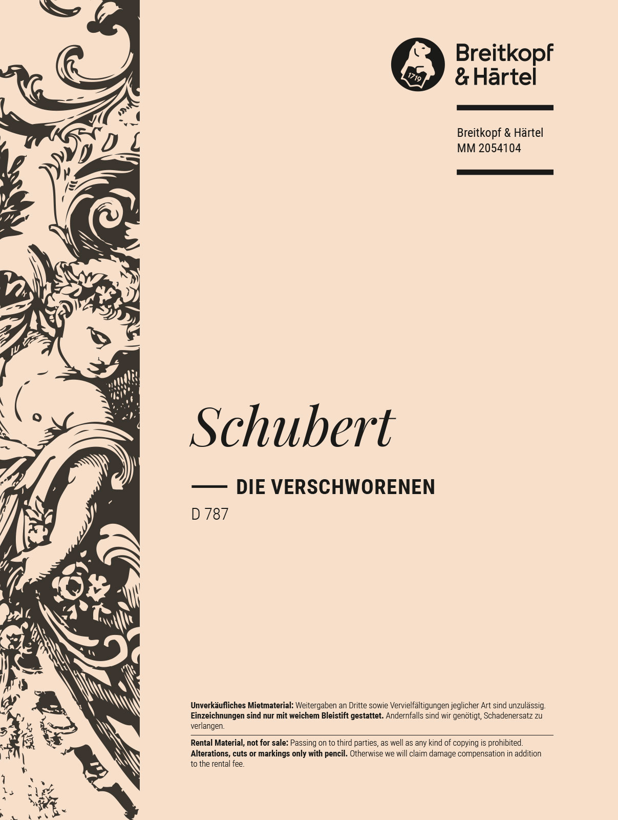 Franz Schubert - Die Verschworenen oder Der häusliche Krieg D 787 - Cover