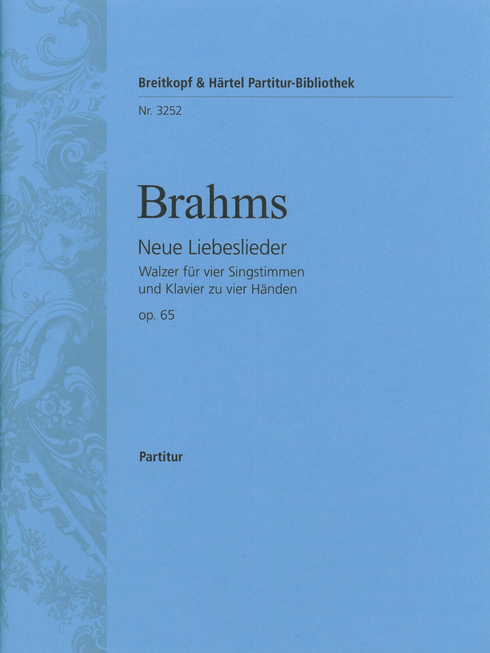 Johannes Brahms - New Love Songs Op. 65 - Cover