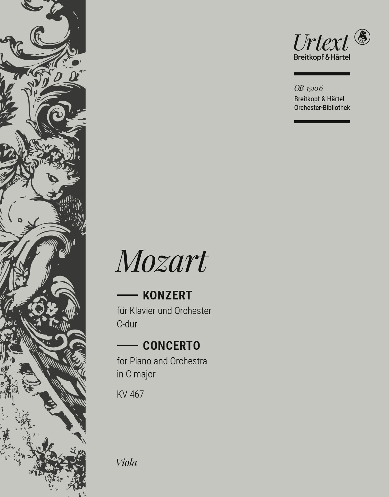OB 15106-19 - Klavierkonzert [Nr. 21] C-dur KV 467 - Cover