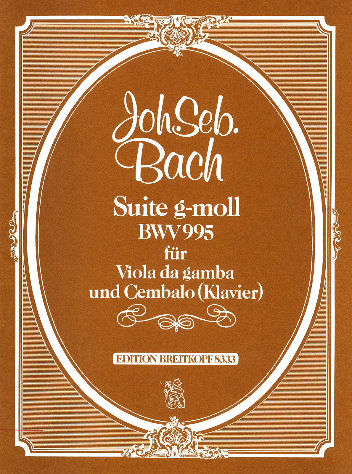 EB 8333 - Suite g-moll BWV 995 - Cover