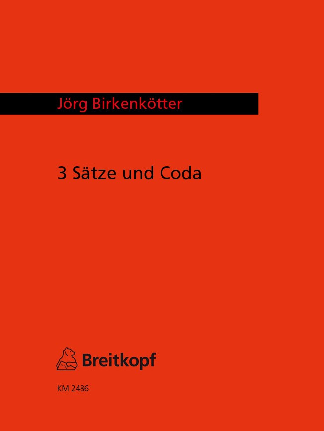 Jörg Birkenkötter - 3 Movements and Coda - Cover