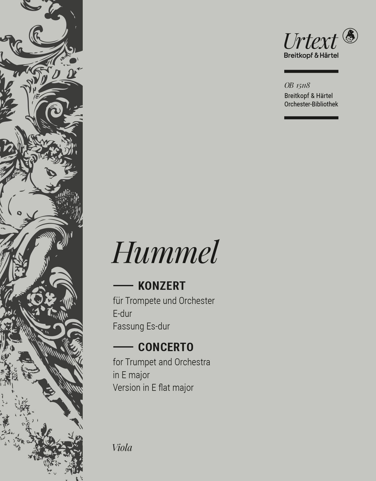 OB 15118-19 - Trompetenkonzert in E-dur - Cover