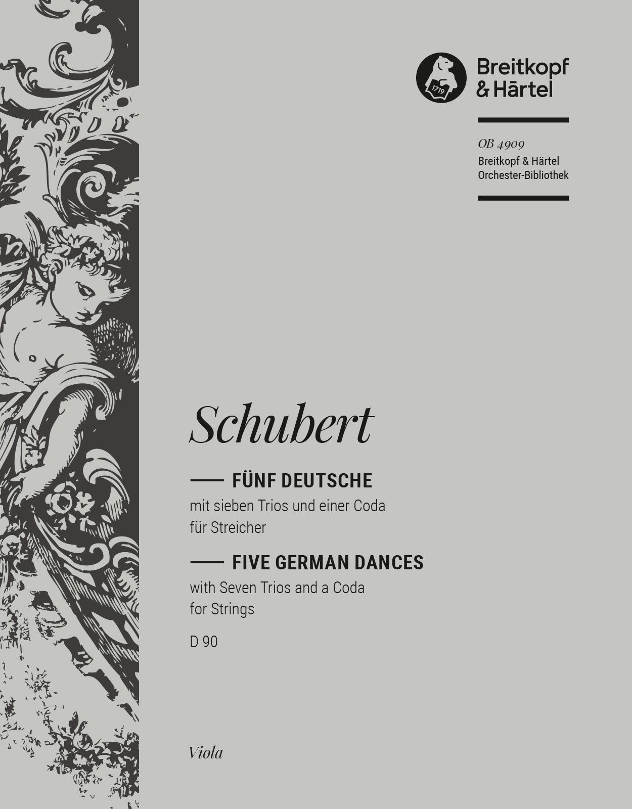 OB 4909-19 - 5 German Dances with 7 Trios and a Coda D 90 - Cover
