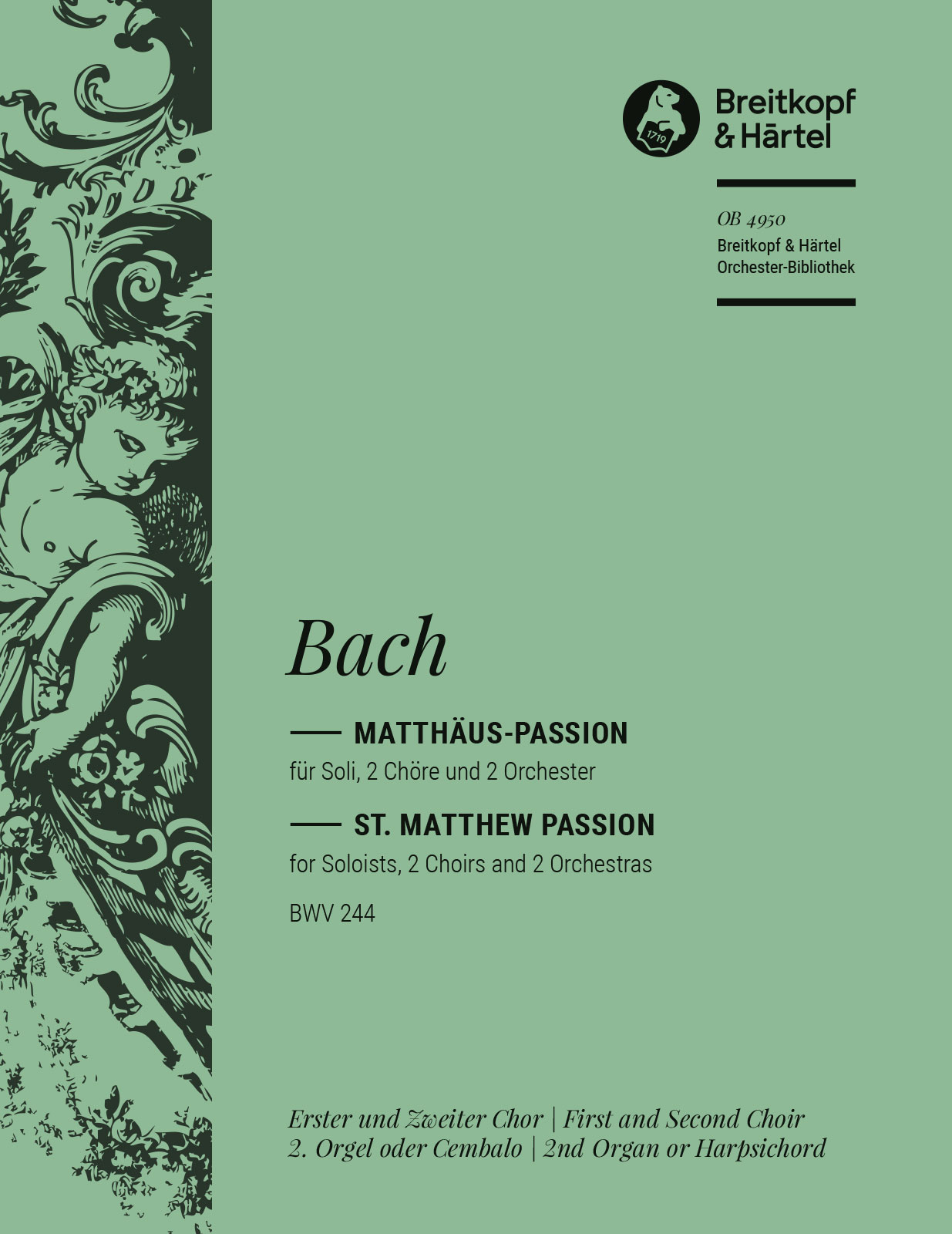 OB 4950-12 - St. Matthew Passion BWV 244 - Cover