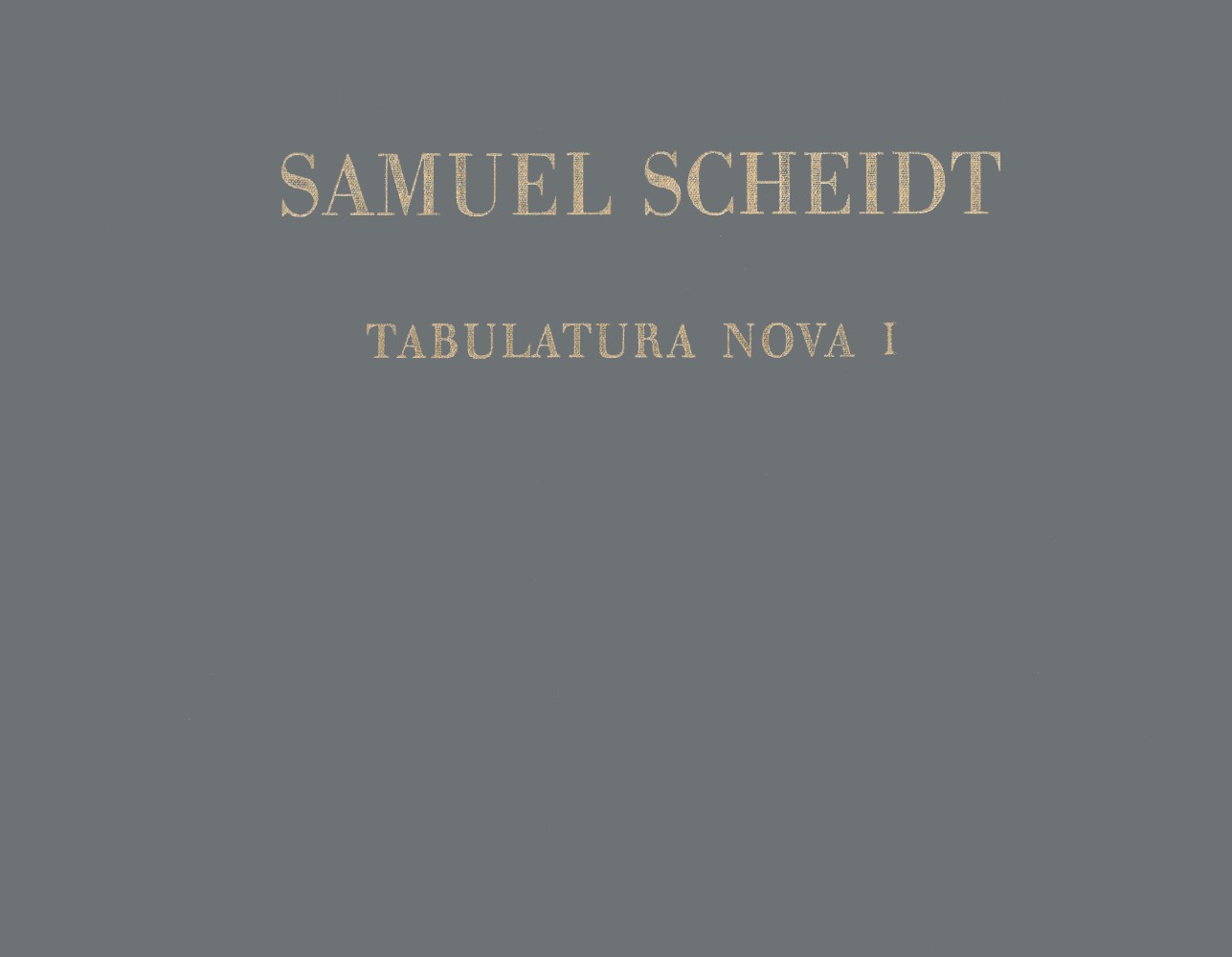 DV 4756a - Samuel Scheidts Werke – Gesamtausgabe - Cover