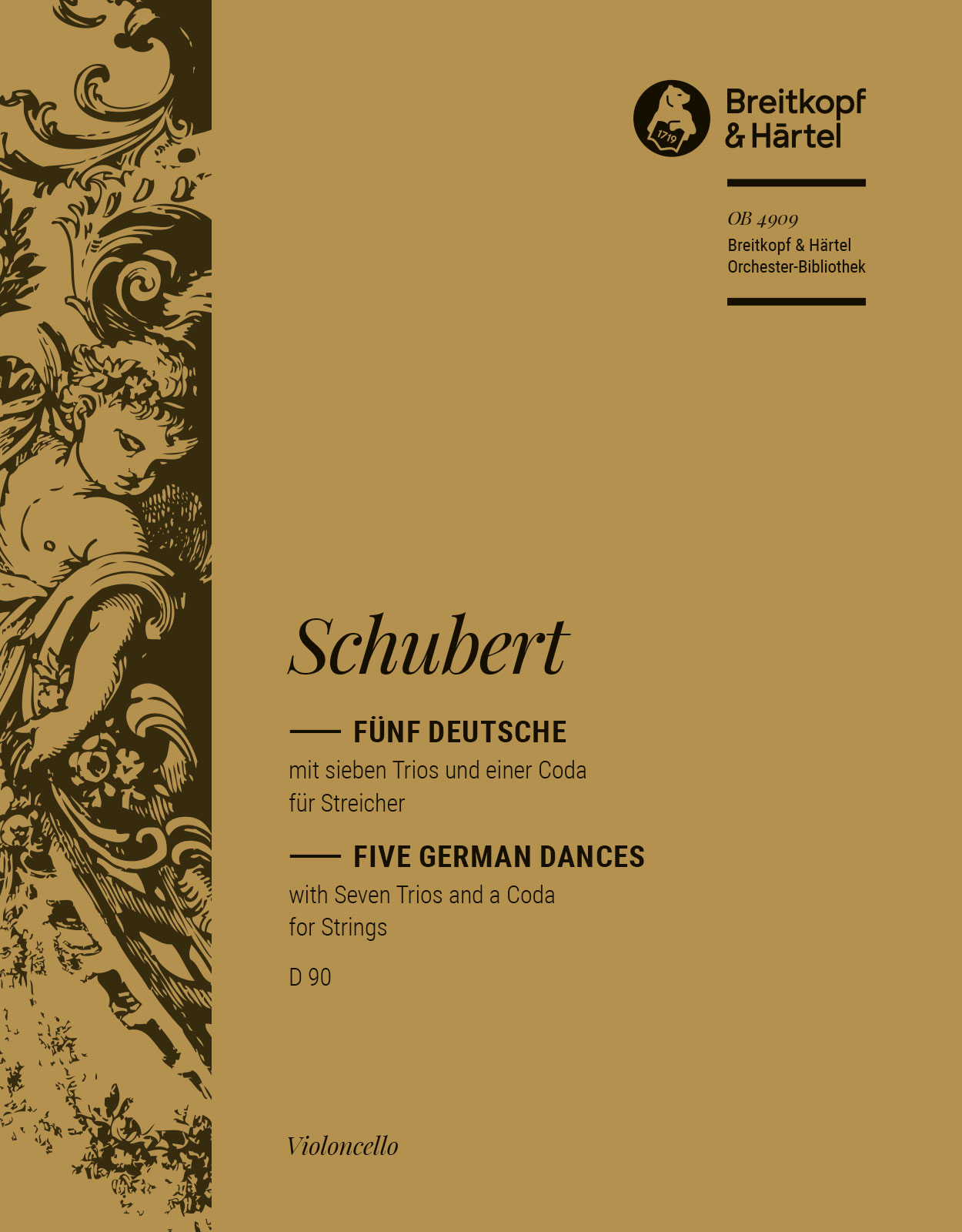 OB 4909-23 - 5 German Dances with 7 Trios and a Coda D 90 - Cover