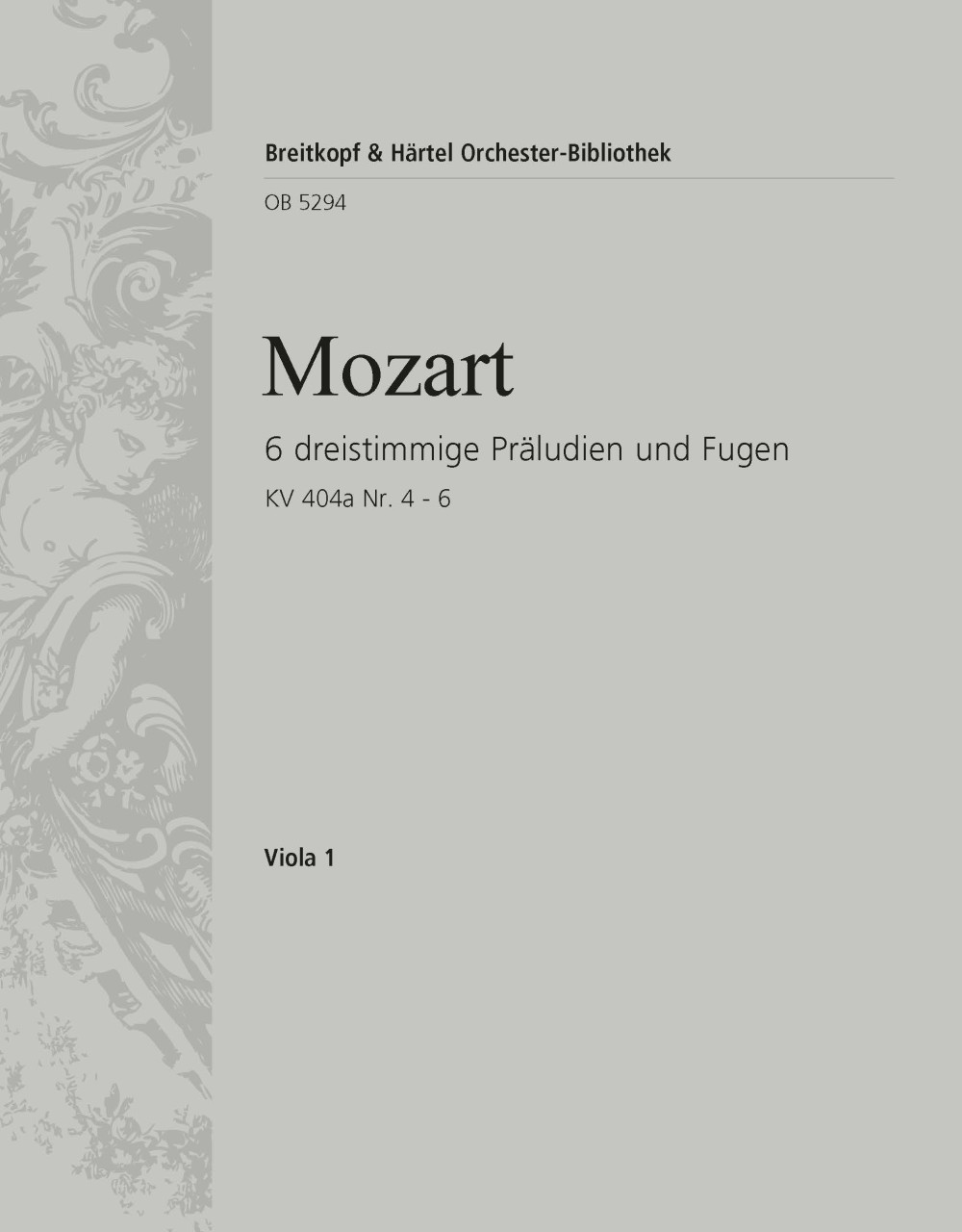OB 5294-19 - 6 dreistimmige Präludien und Fugen - Cover