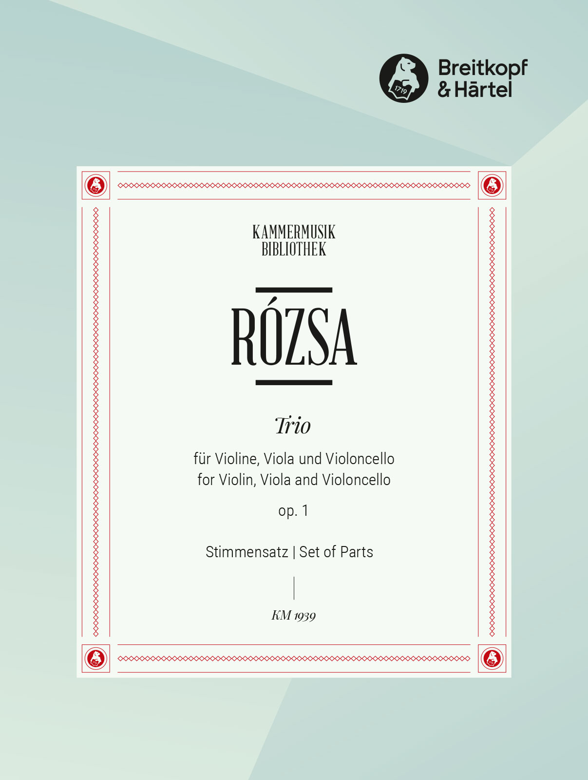 KM 1939D - Streichtrio (Serenade) op. 1 - Cover