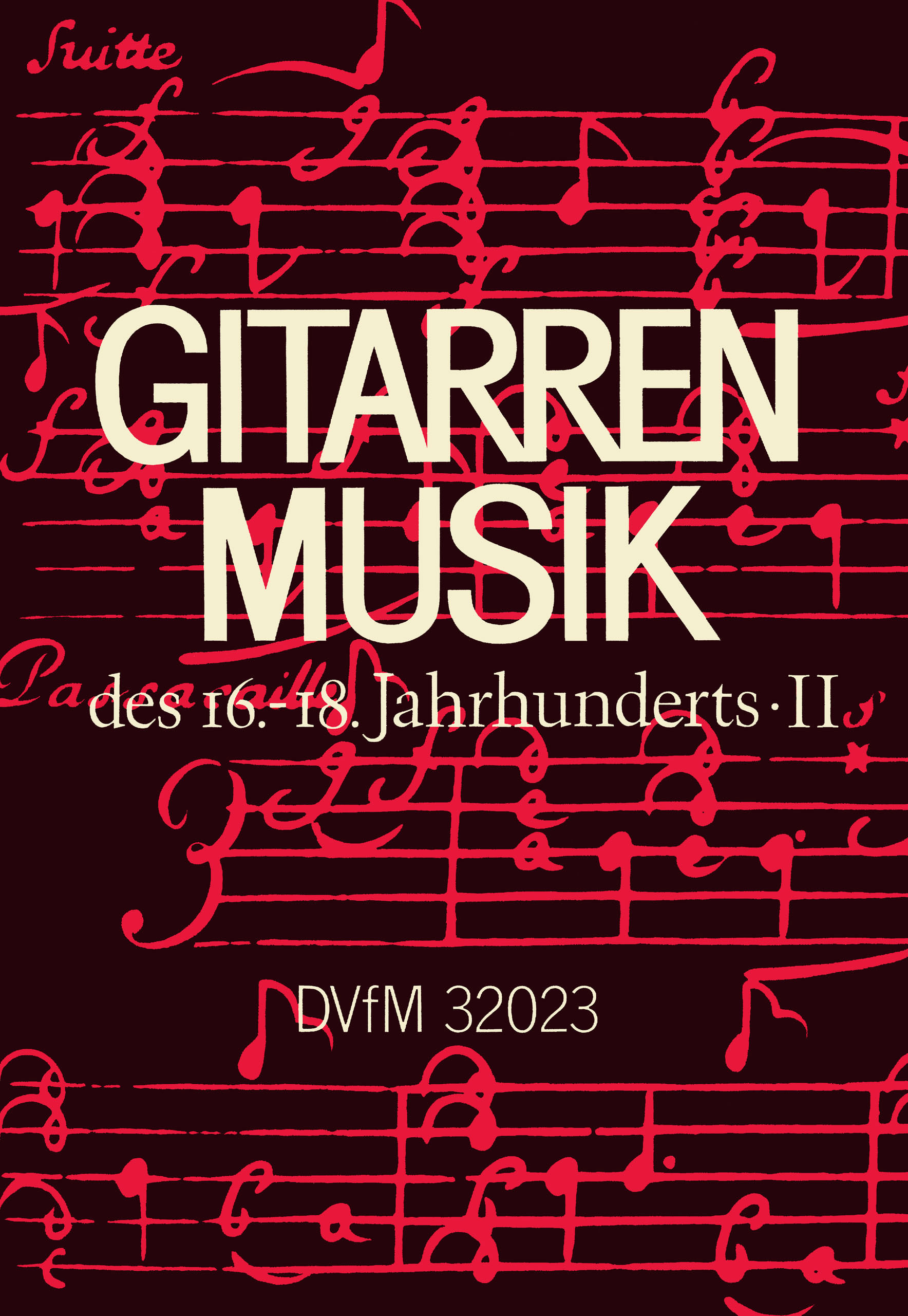 DV 32023 - Gitarrenmusik des 16. -18. Jahrhunderts - Cover