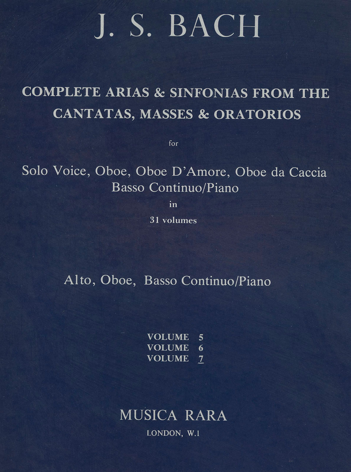 MR 1910 - Sämtliche Arien und Sinfonien aus den Kantaten, Messen, Oratorien - Cover