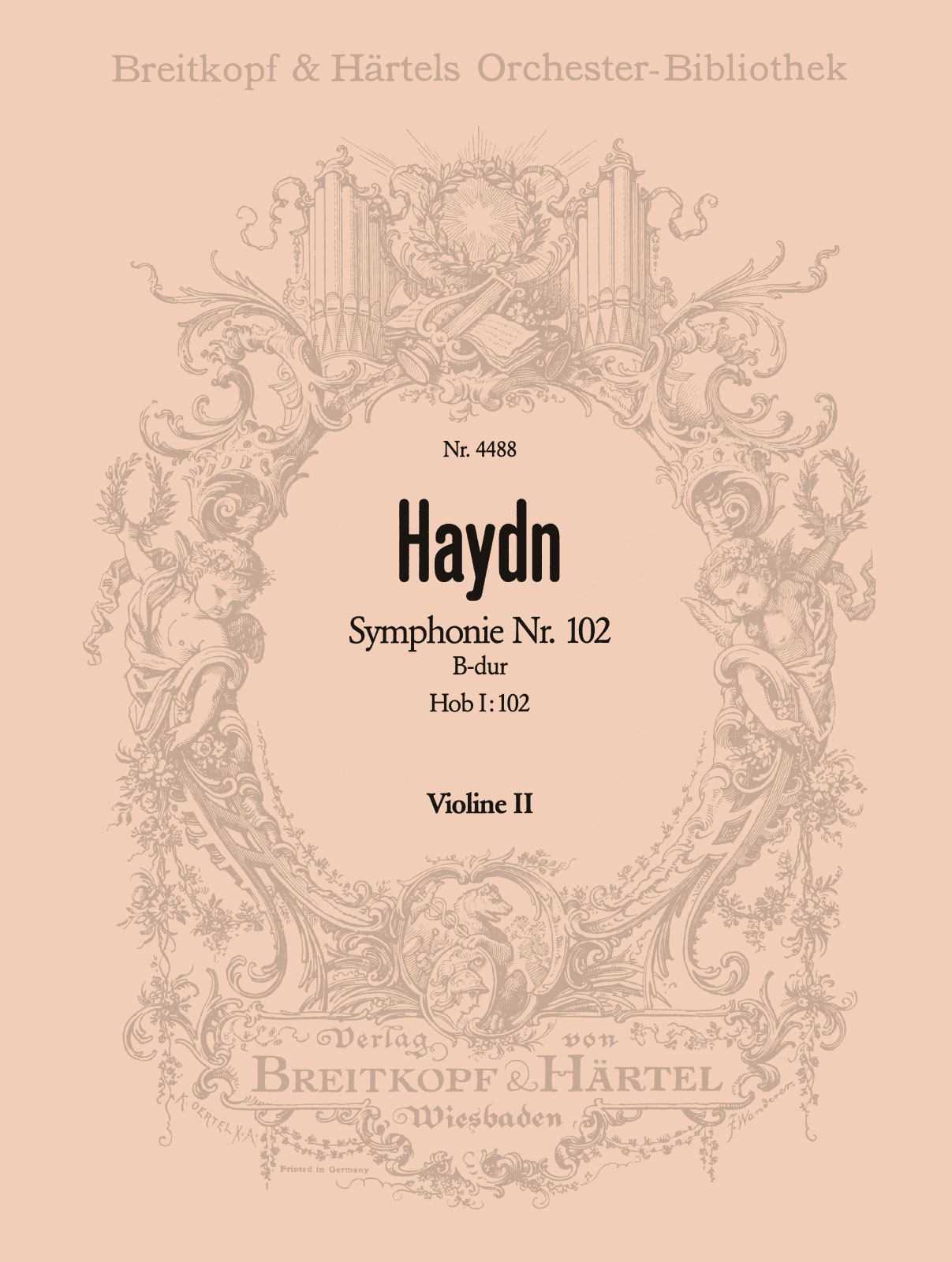 OB 4488-16 - Symphony No. 102 in B flat major Hob I:102 - Cover