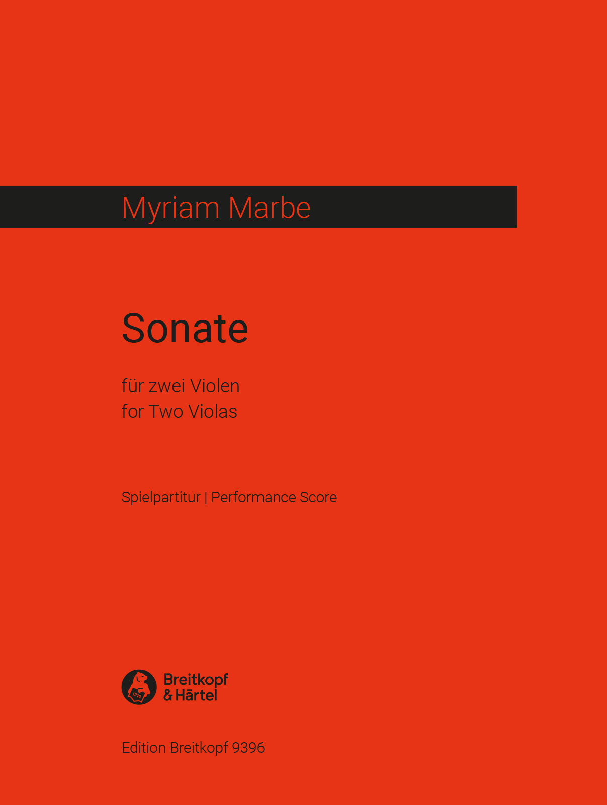 Myriam Marbe - Sonate - Cover