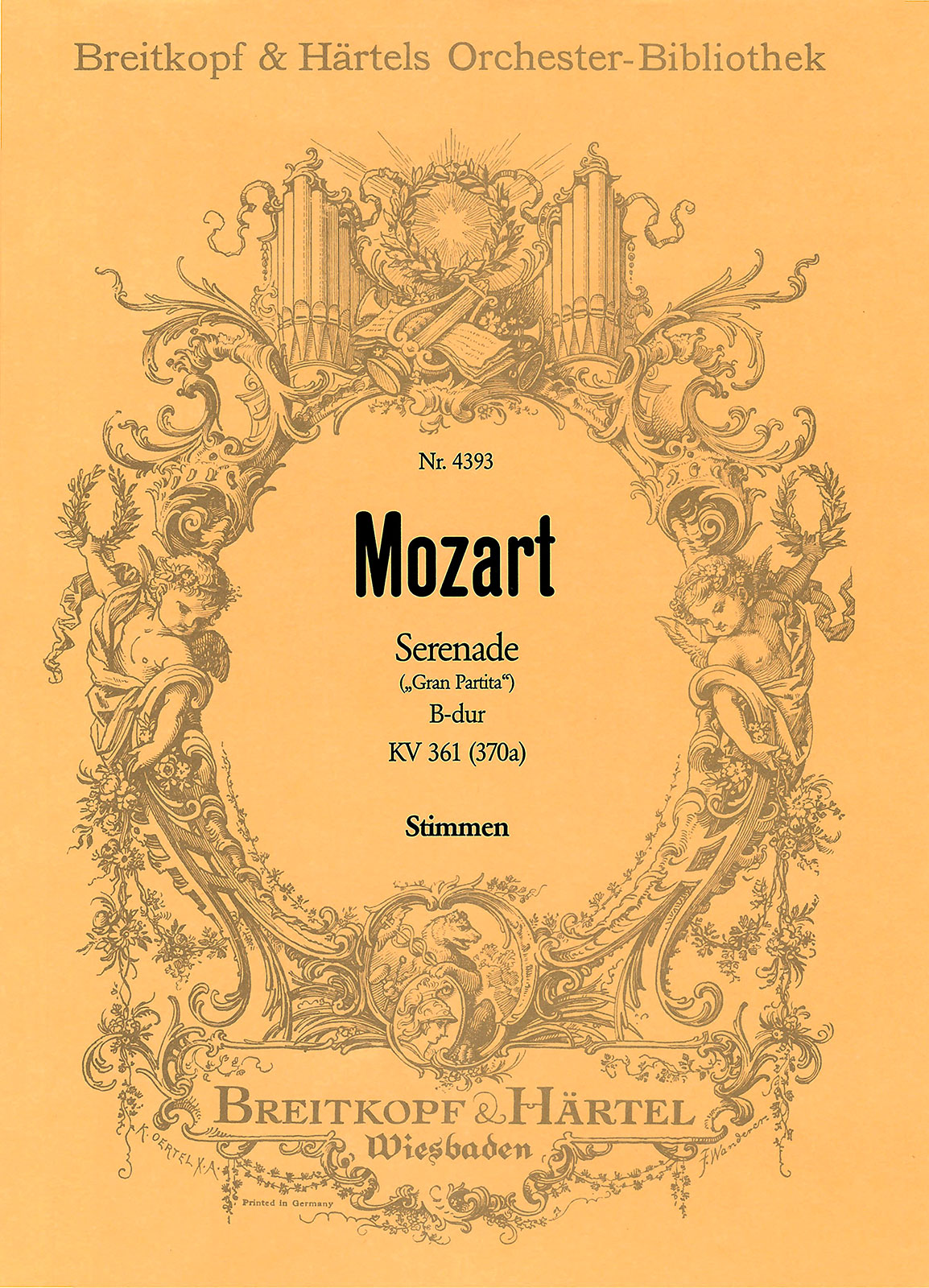 OB 4393-30 - Serenade in B flat major K. 361 (370a) - Cover