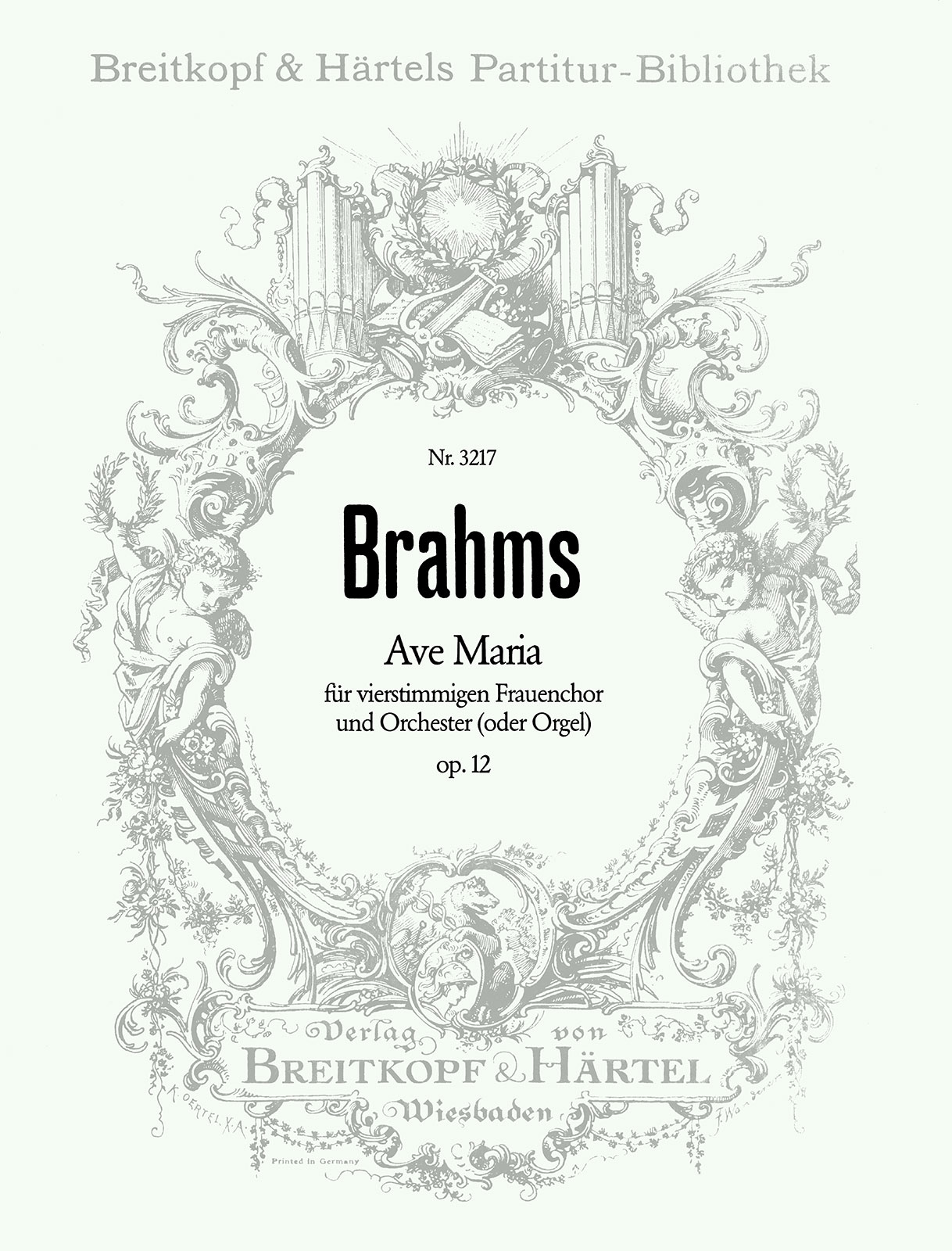 Johannes Brahms - Ave Maria Op. 12 - Cover