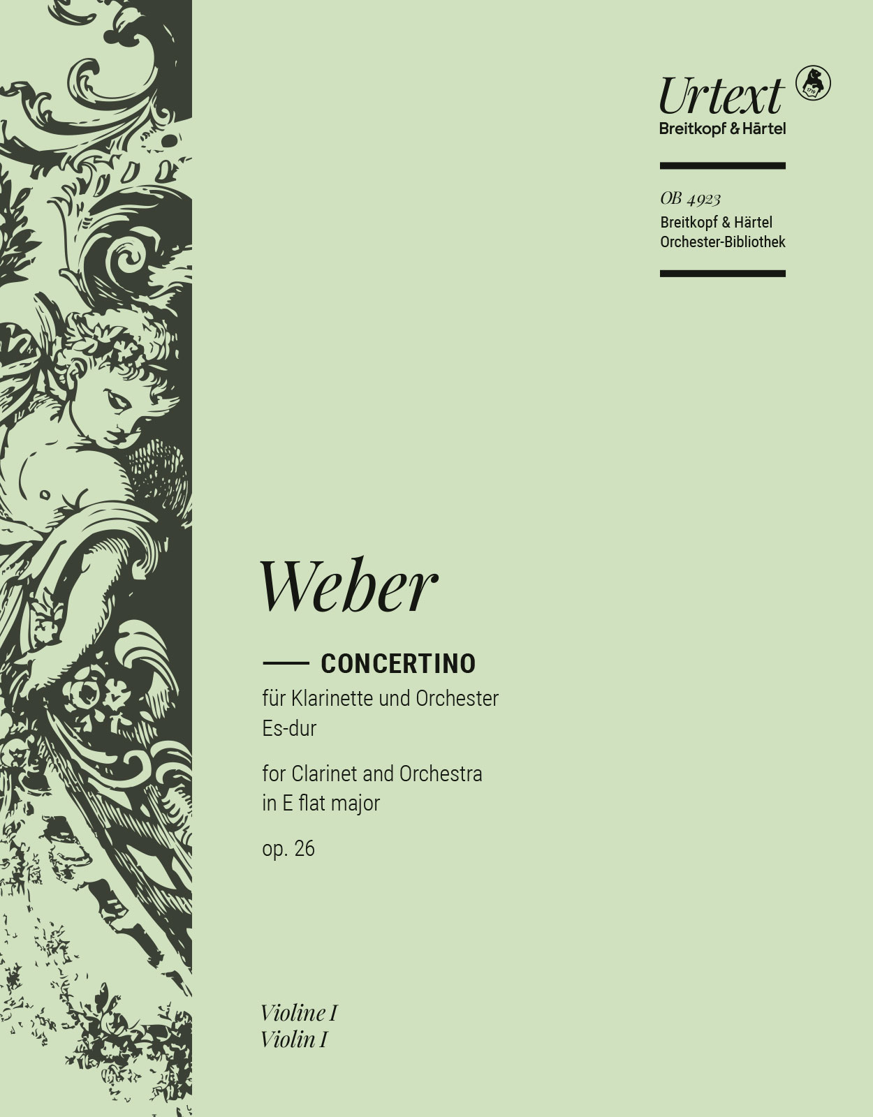 OB 4923-15 - Concertino in E flat major Op. 26 - Cover