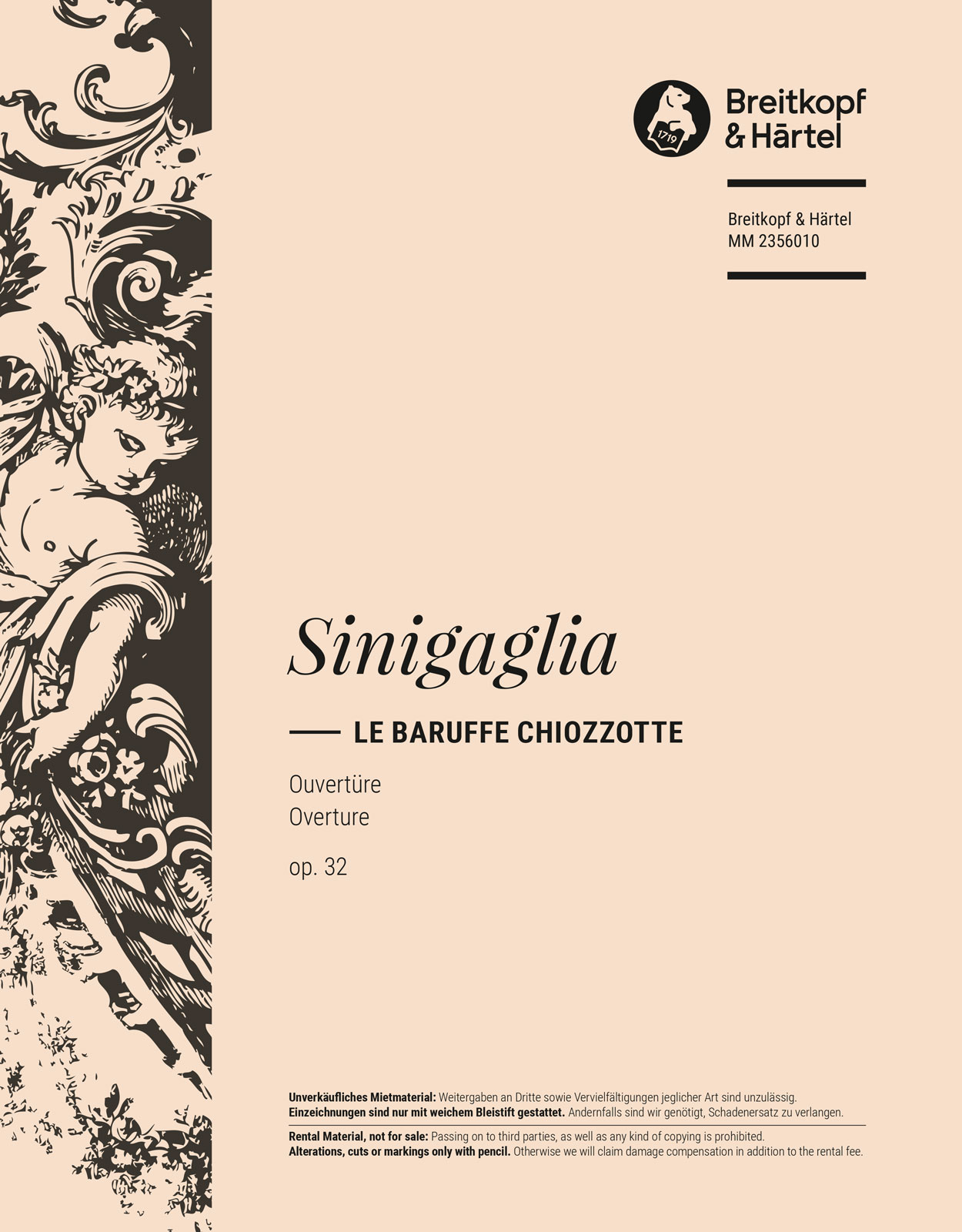 Leone Sinigaglia - Le baruffe chiozzotte op. 32 - Cover