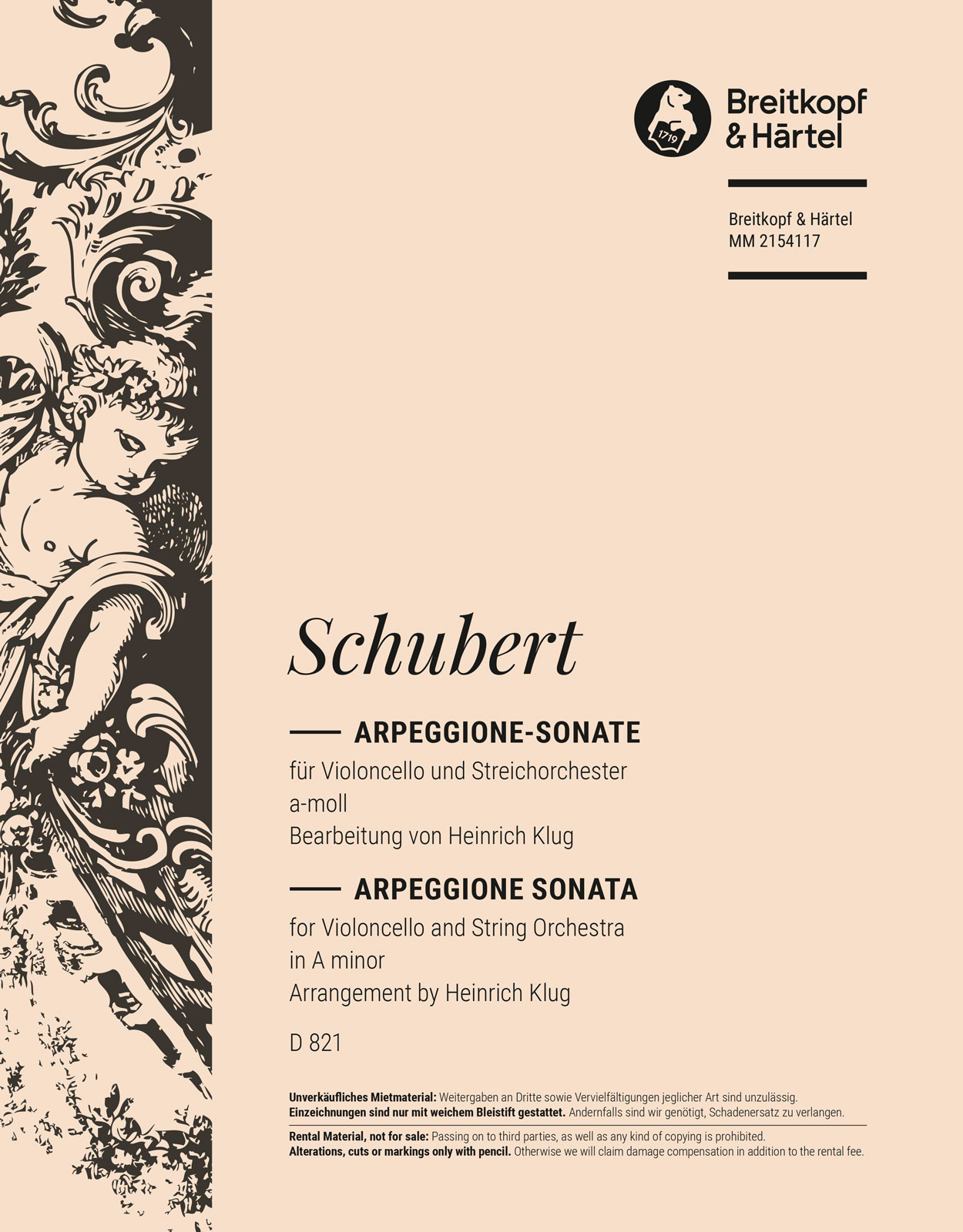 MM 2154117 - Arpeggione-Sonate a-moll D 821 - Cover