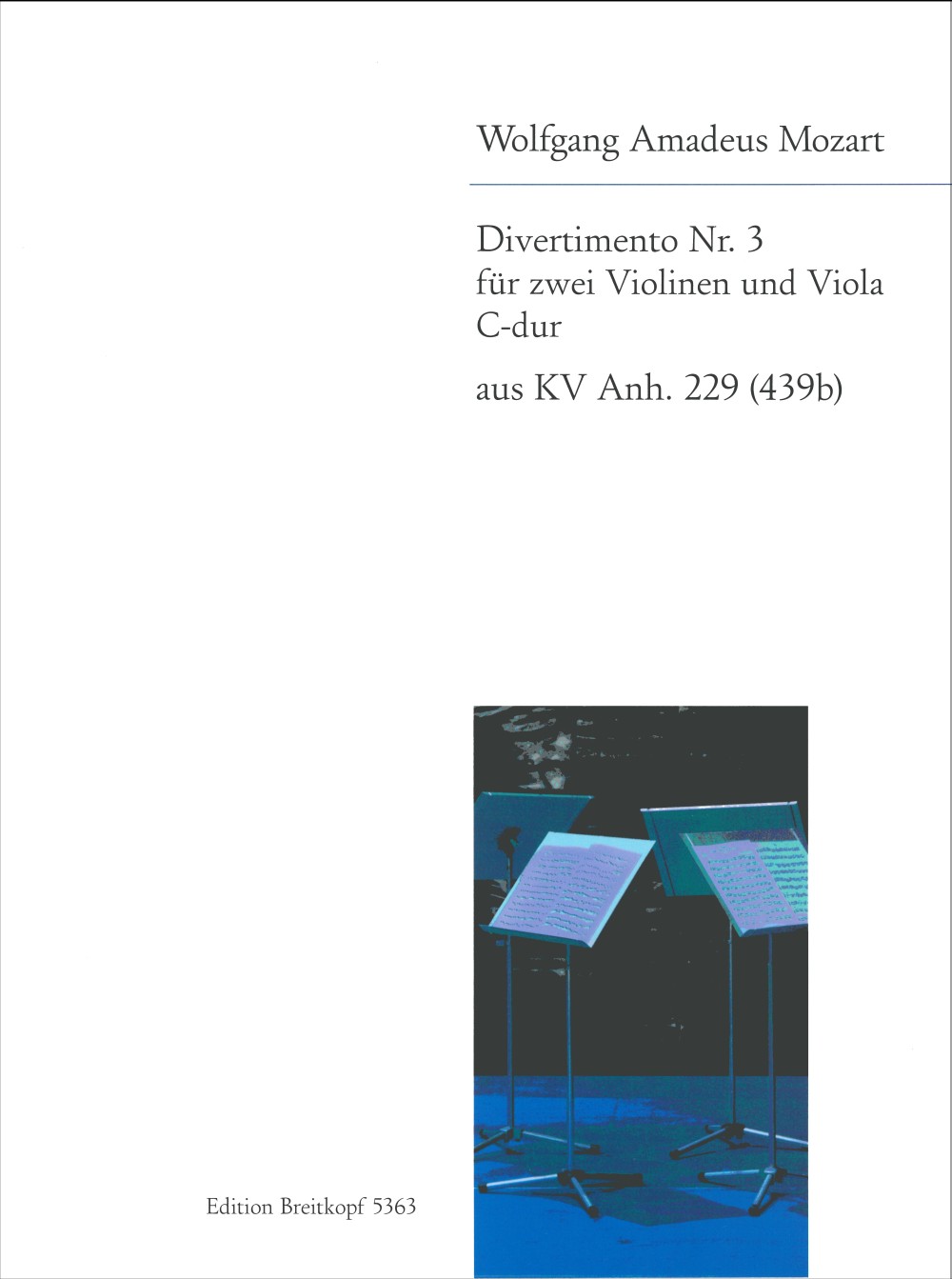 EB 5363 - 5 Divertimentos KV 439b (App. 229) - Cover