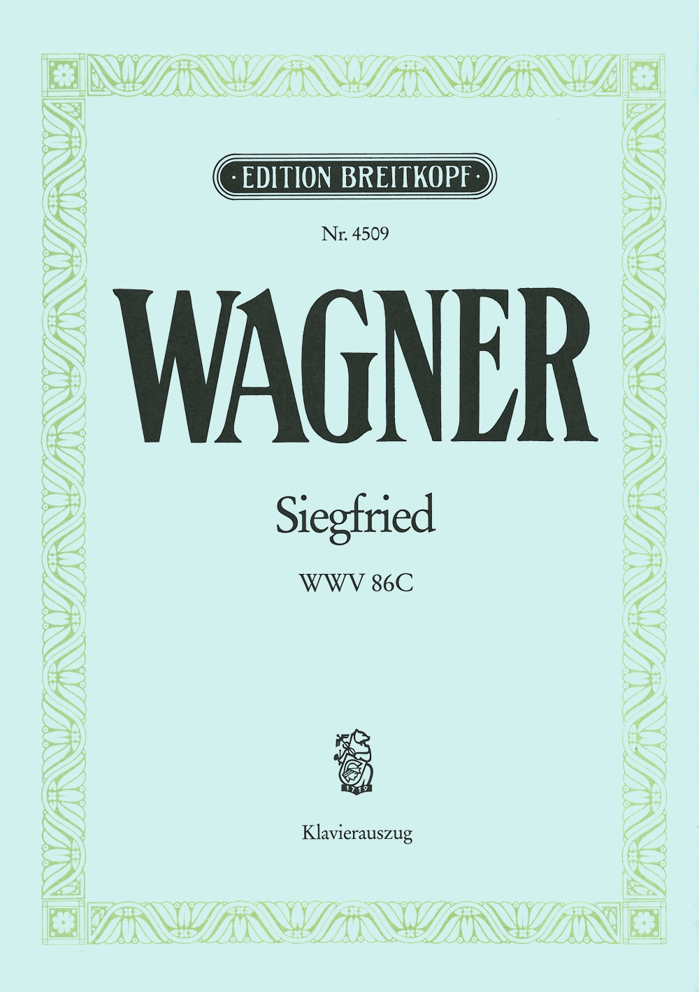 Richard Wagner - Siegfried WWV 86 C - Cover