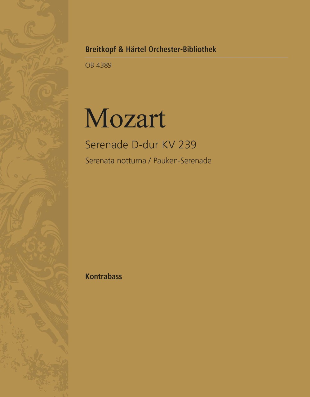 OB 4389-27 - Serenade D-dur KV 239 - Cover