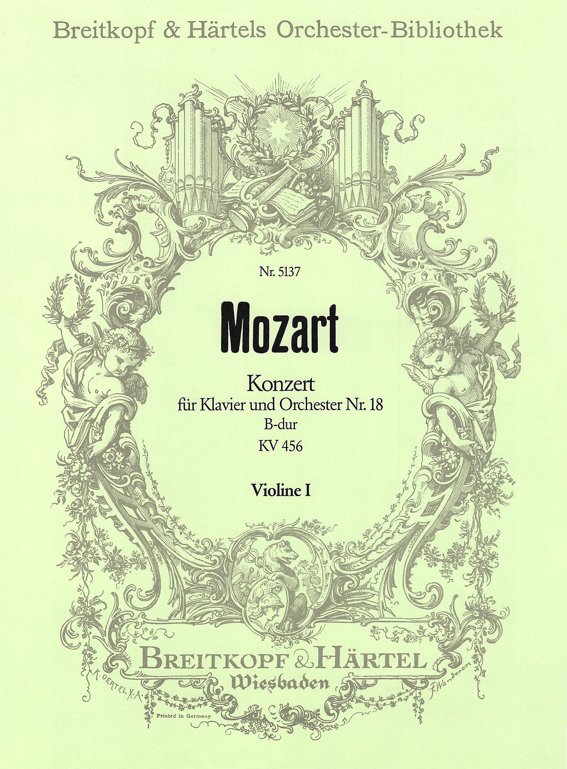 OB 5137-15 - Klavierkonzert [Nr. 18] B-dur KV 456 - Cover